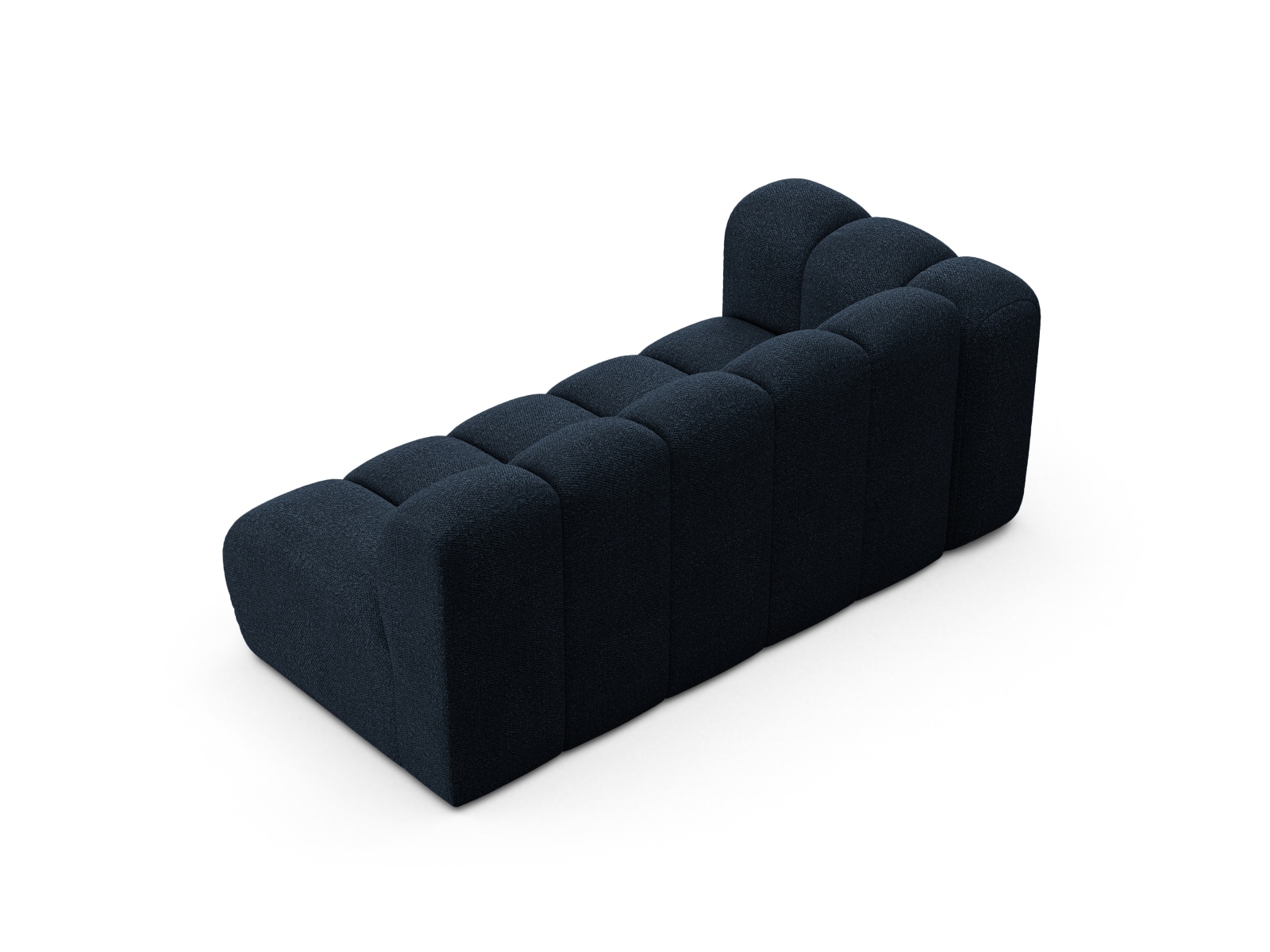 Boucle Left Modular Sofa, "Lupine", 3 Seats, 175x95x70