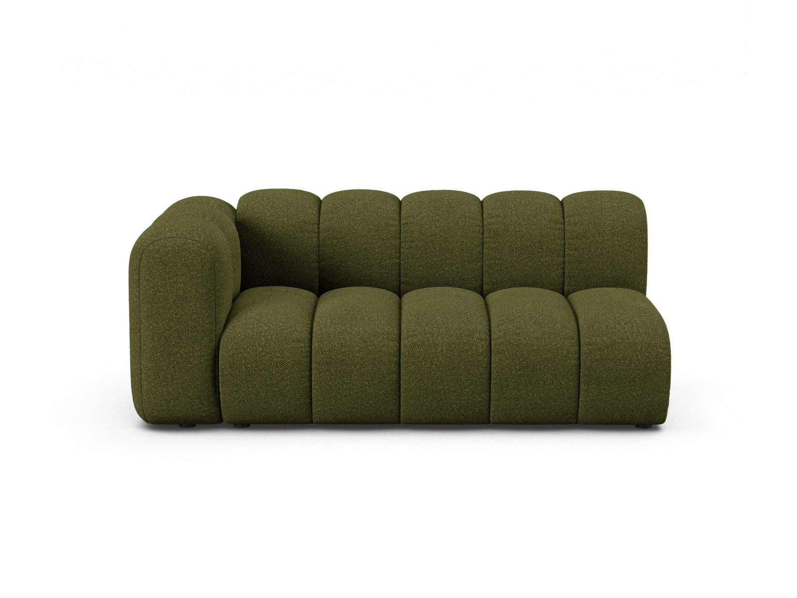 Boucle Left Modular Sofa, "Lupine", 3 Seats, 175x95x70