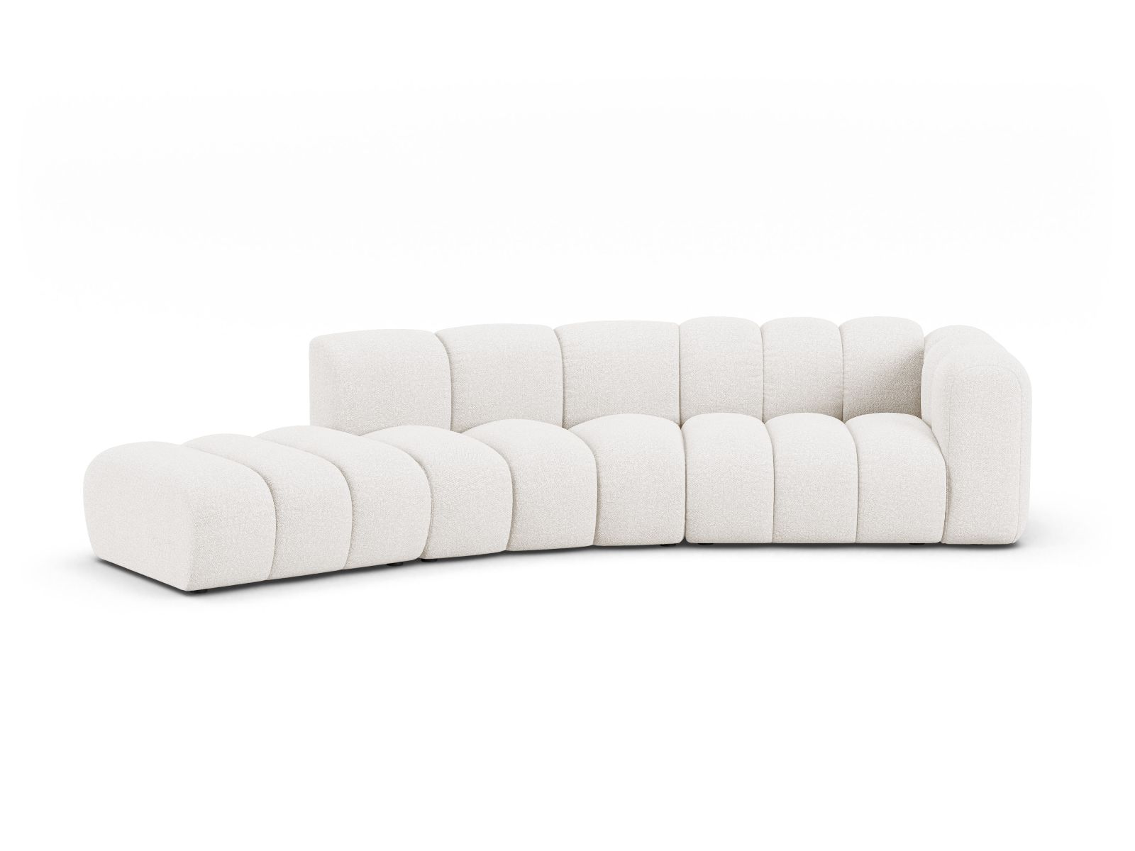Left Modular Sofa, "Lupine", 5 Seats, 335x166x70