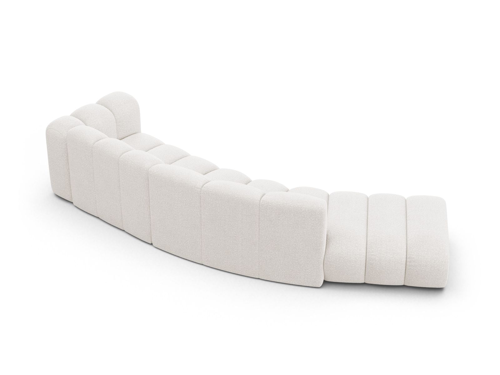 Left Modular Sofa, "Lupine", 5 Seats, 335x166x70
