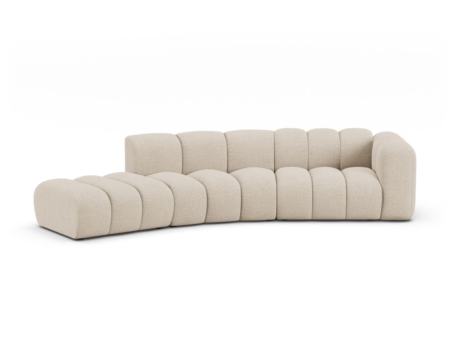 Left Modular Sofa, "Lupine", 5 Seats, 335x166x70