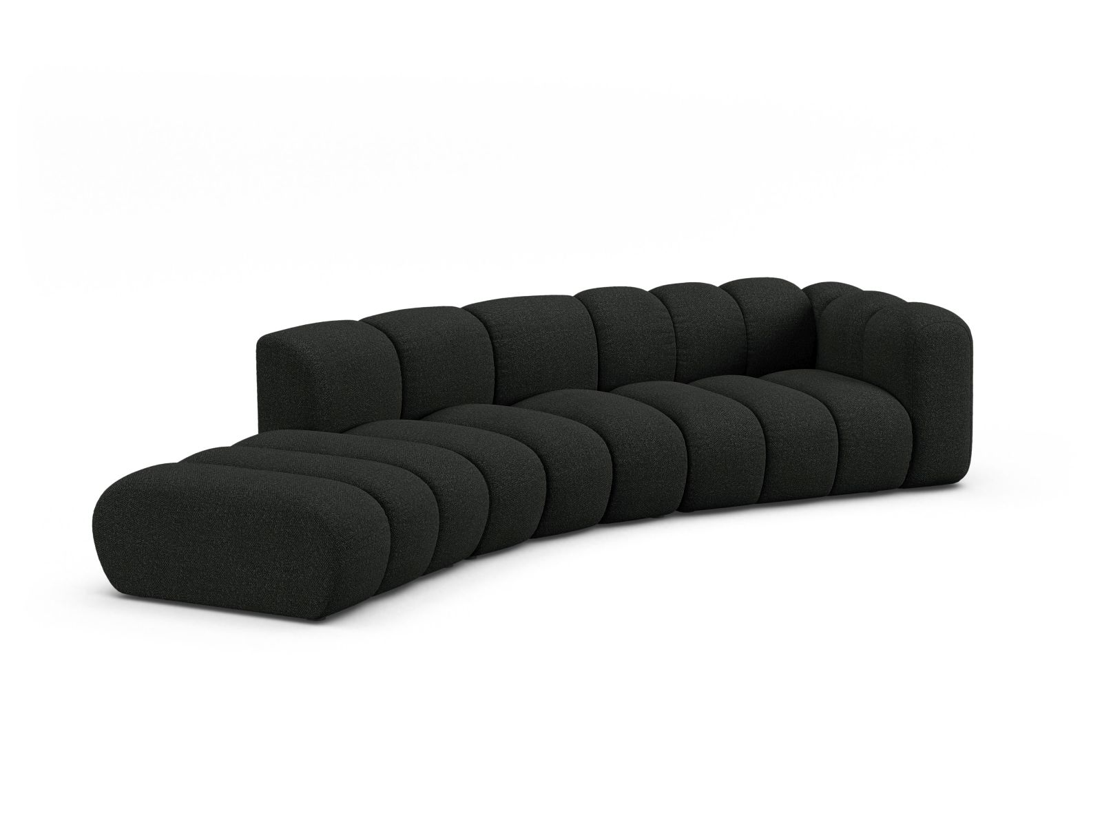 Left Modular Sofa, "Lupine", 5 Seats, 335x166x70