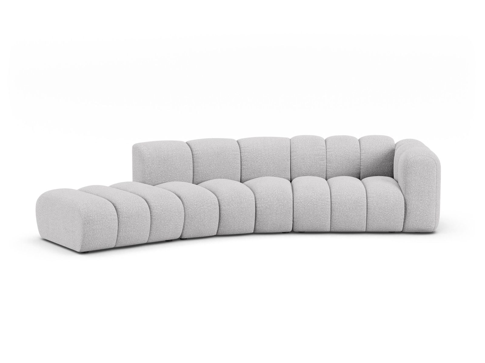 Left Modular Sofa, "Lupine", 5 Seats, 335x166x70