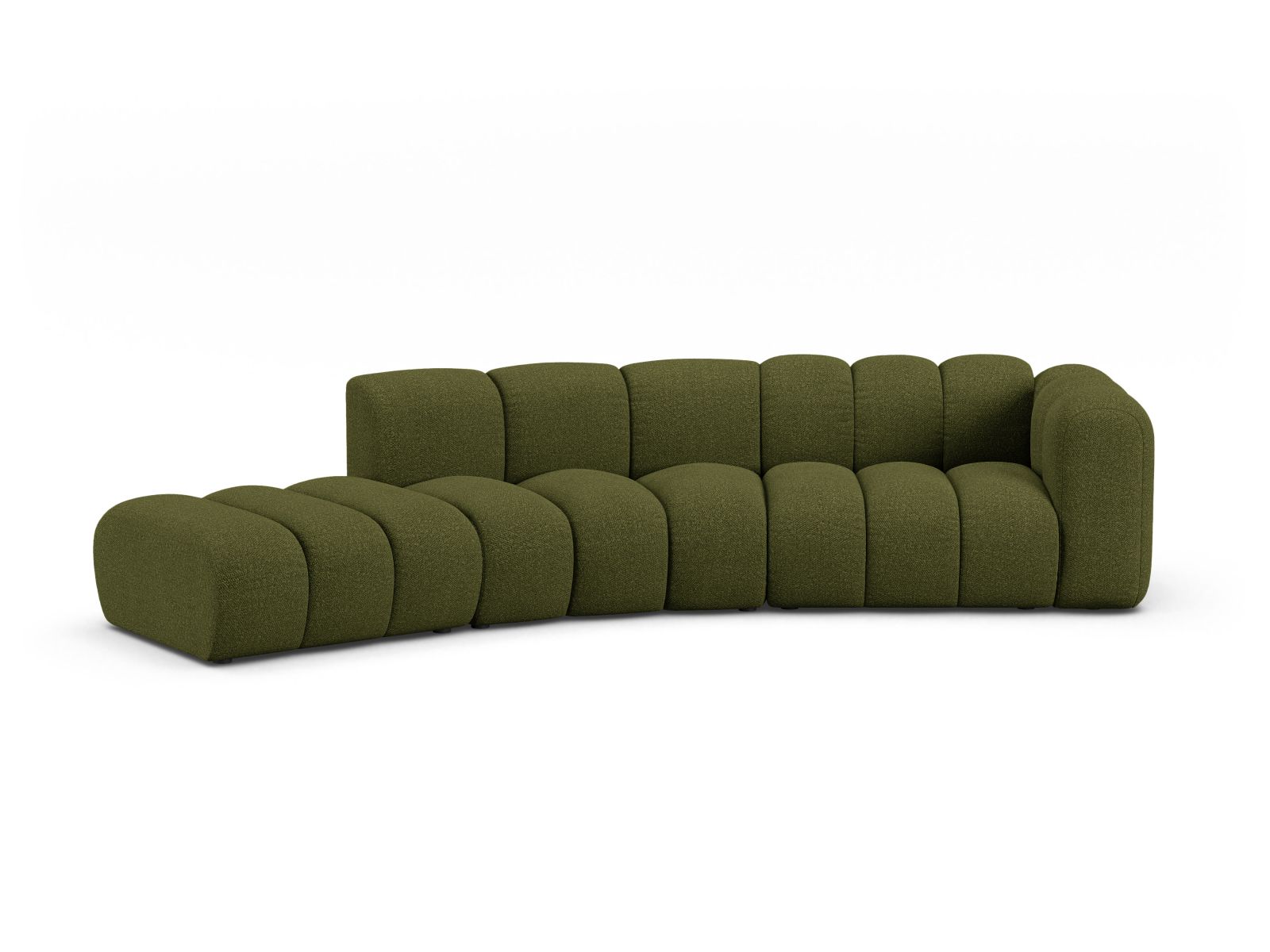 Left Modular Sofa, "Lupine", 5 Seats, 335x166x70