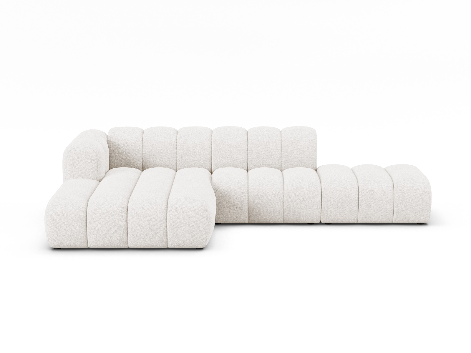 Modular Left Open Corner Sofa, "Lupine", 5 Seats, 299x177x70