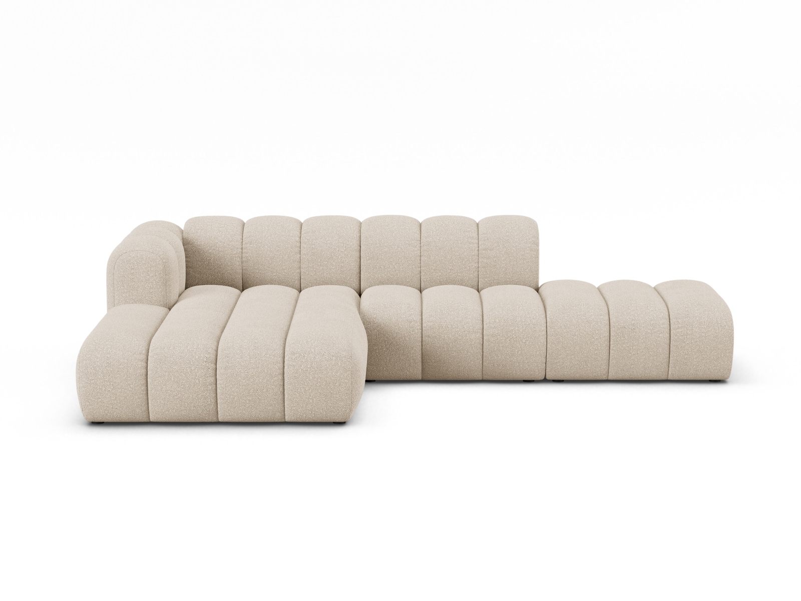 Modular Left Open Corner Sofa, "Lupine", 5 Seats, 299x177x70