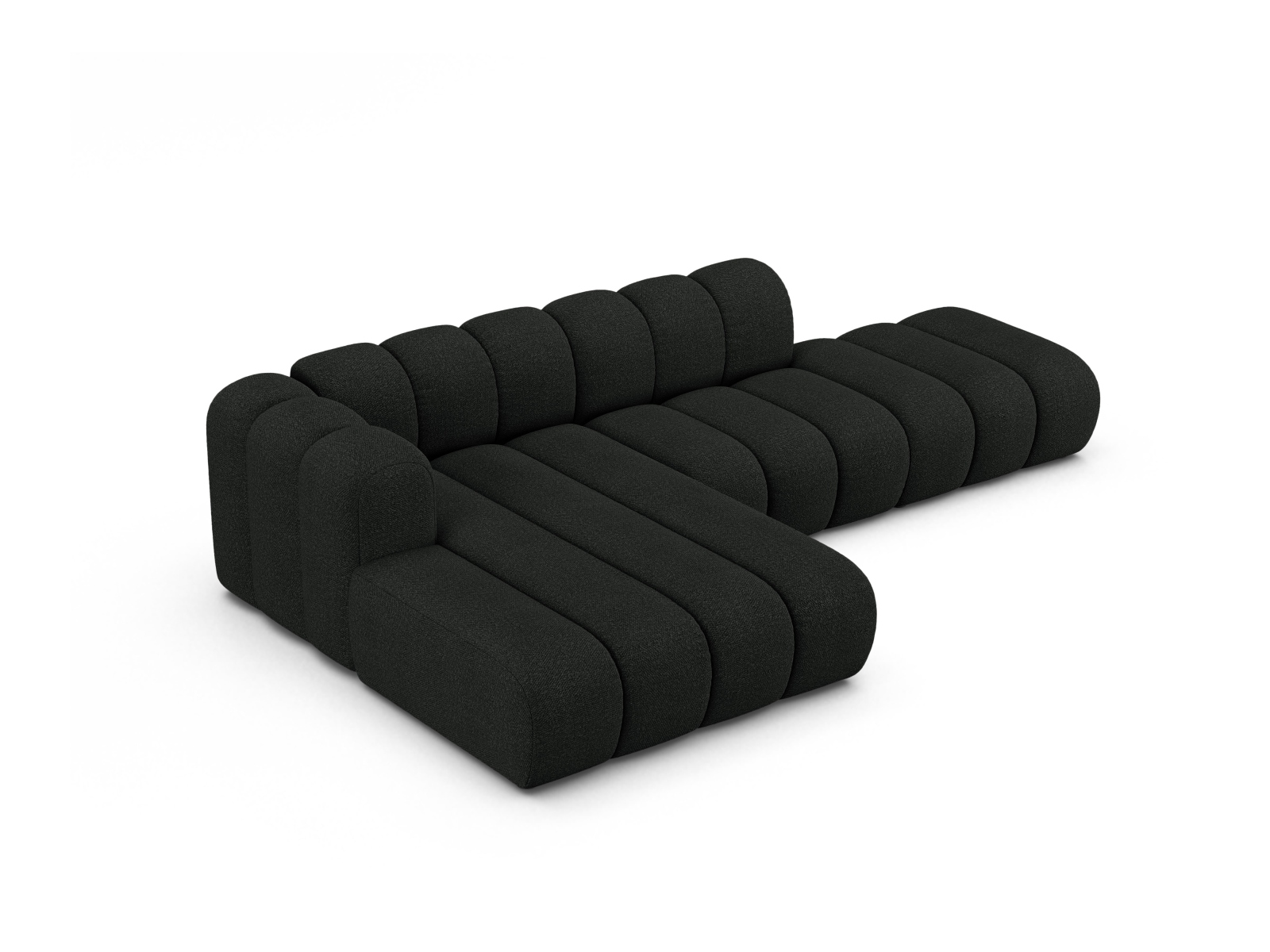 Modular Left Open Corner Sofa, "Lupine", 5 Seats, 299x177x70