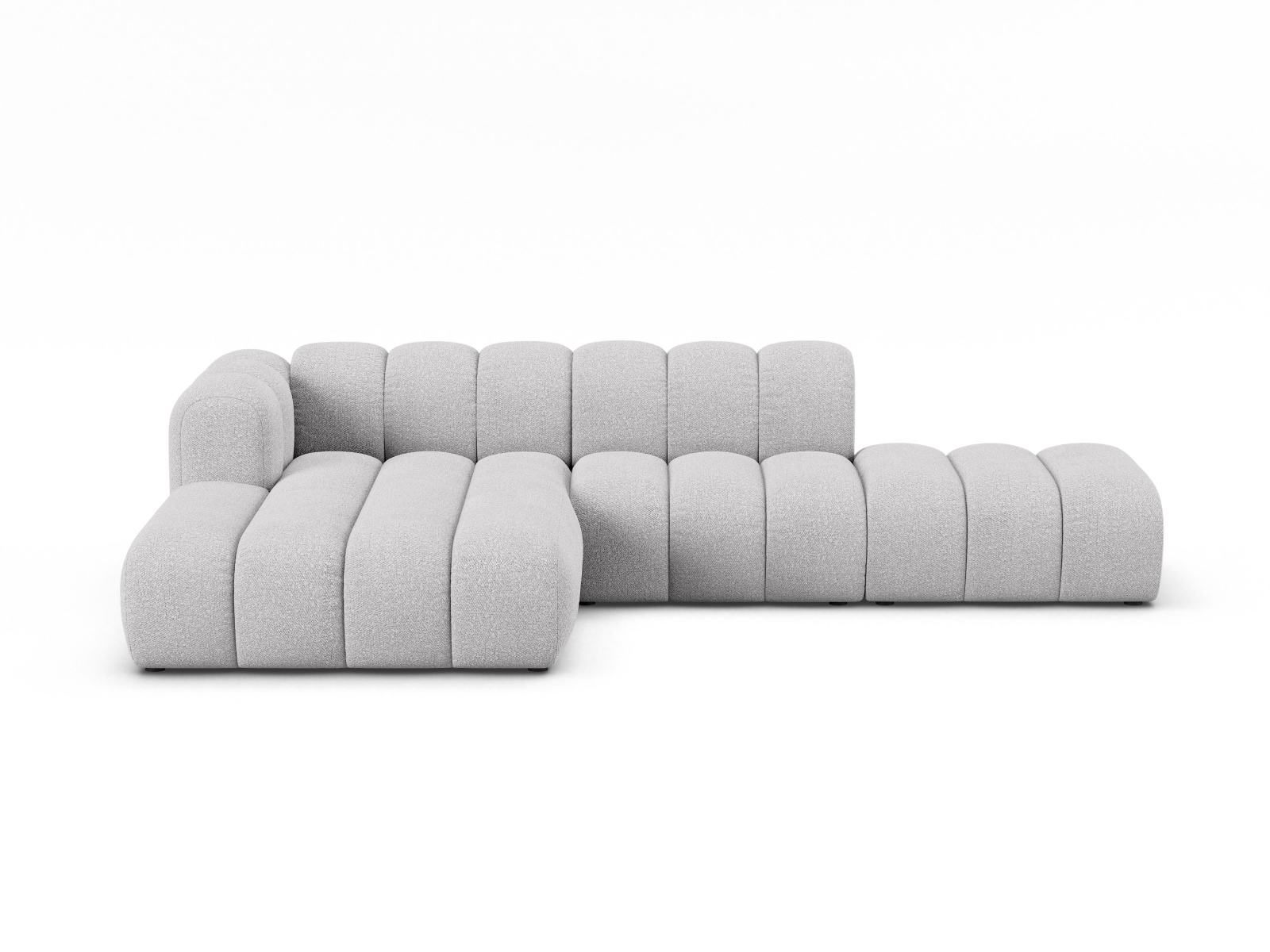 Modular Left Open Corner Sofa, "Lupine", 5 Seats, 299x177x70