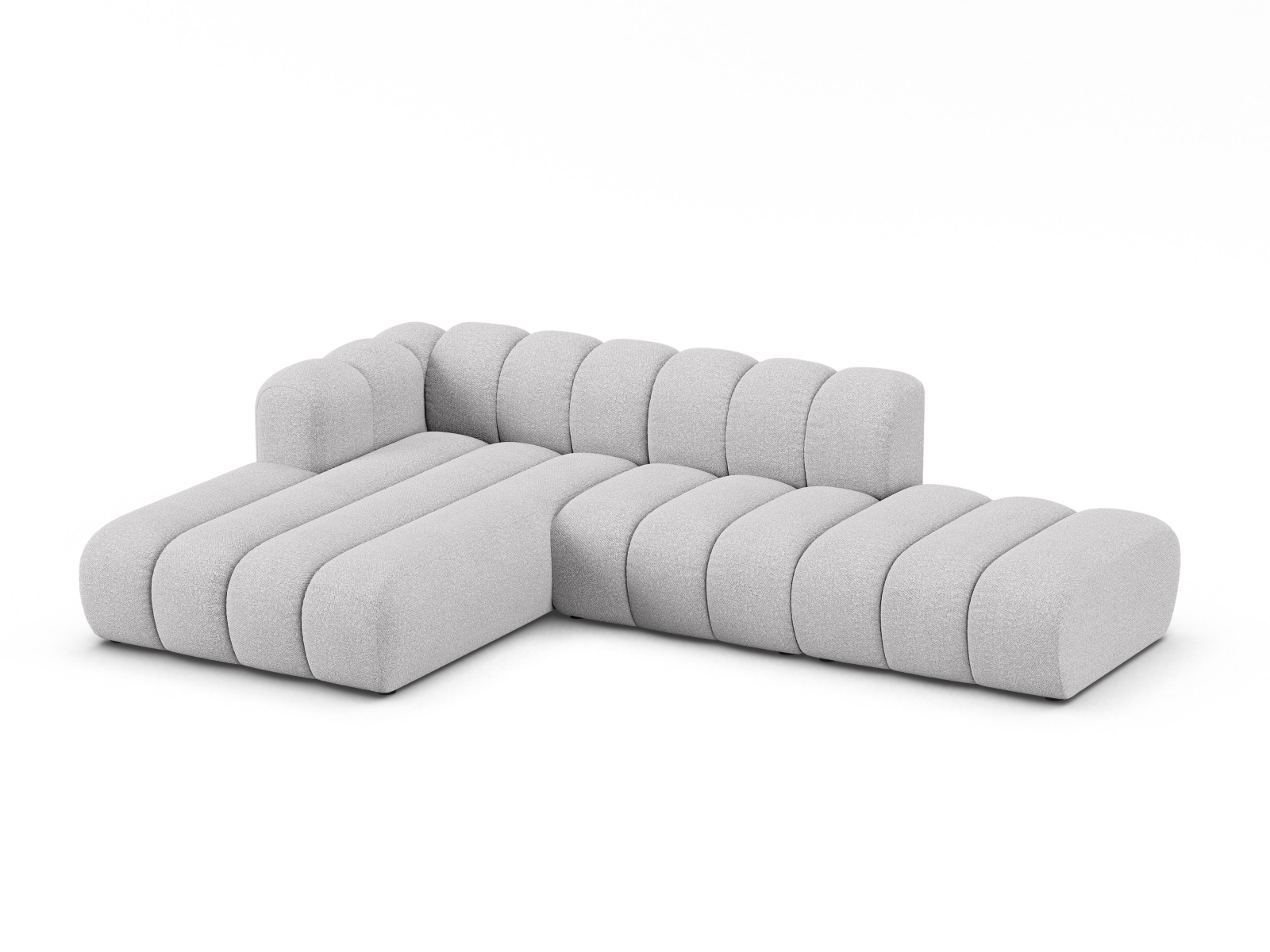 Modular Left Open Corner Sofa, "Lupine", 5 Seats, 299x177x70