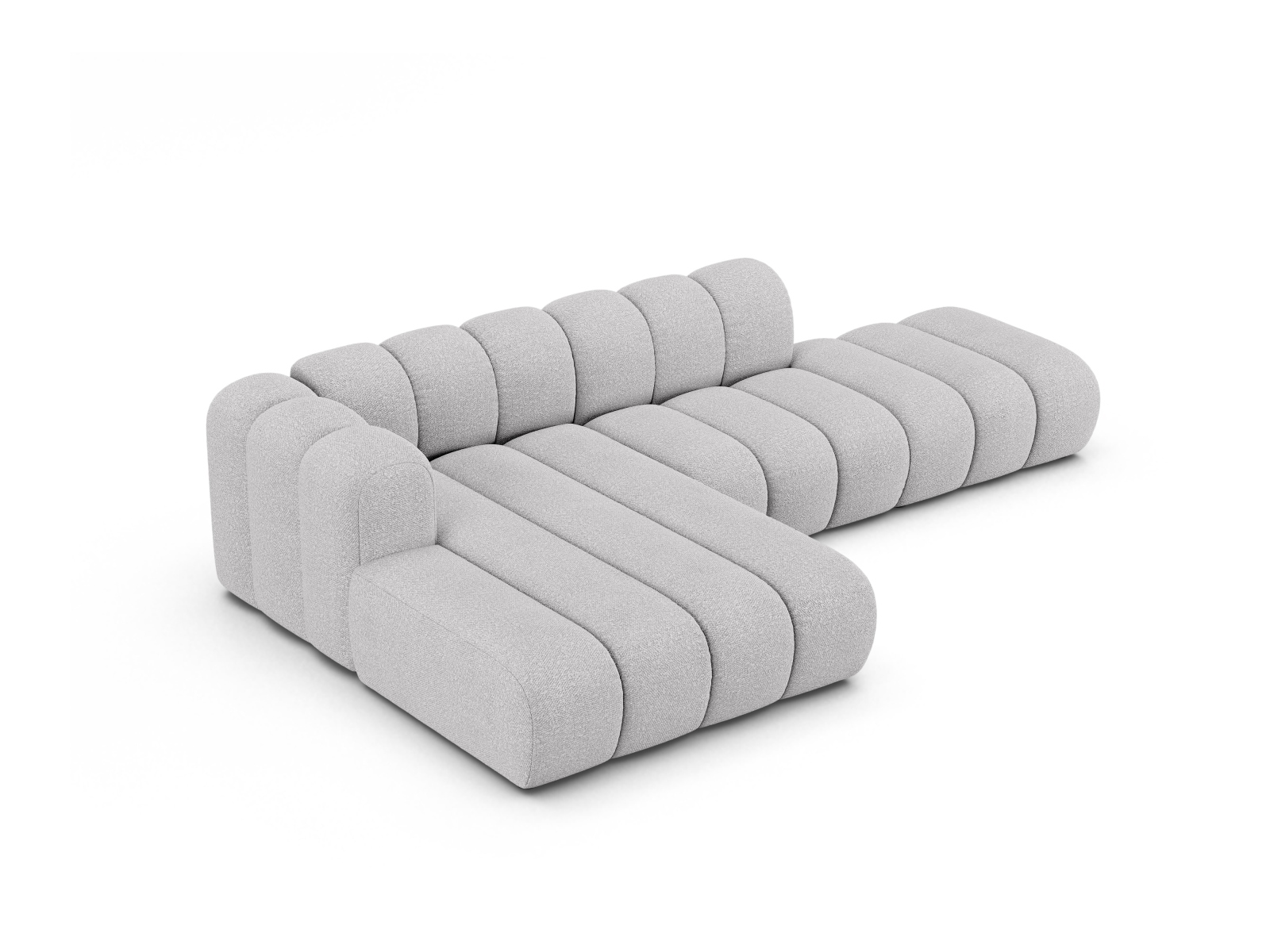 Modular Left Open Corner Sofa, "Lupine", 5 Seats, 299x177x70
