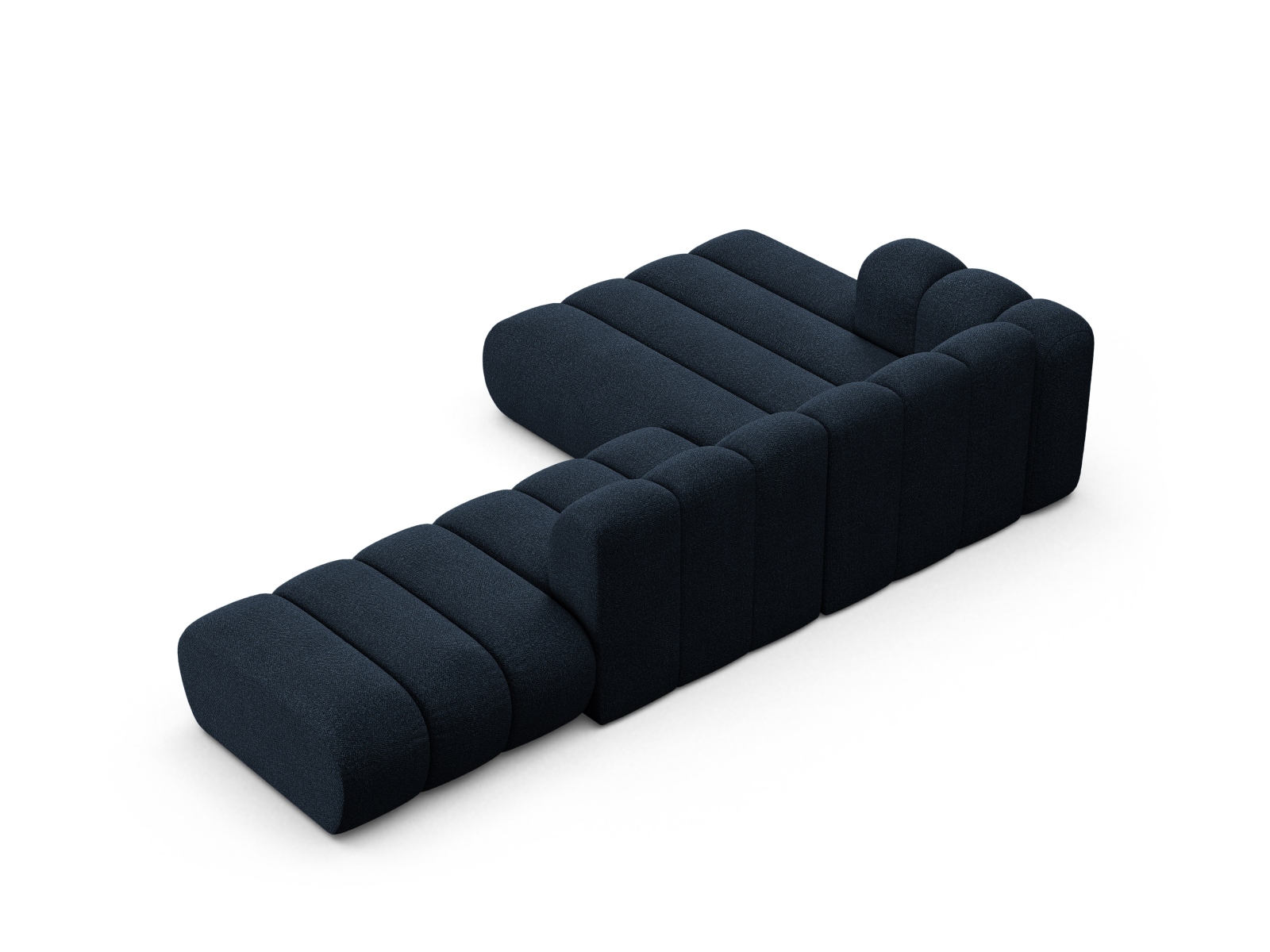 Modular Left Open Corner Sofa, "Lupine", 5 Seats, 299x177x70