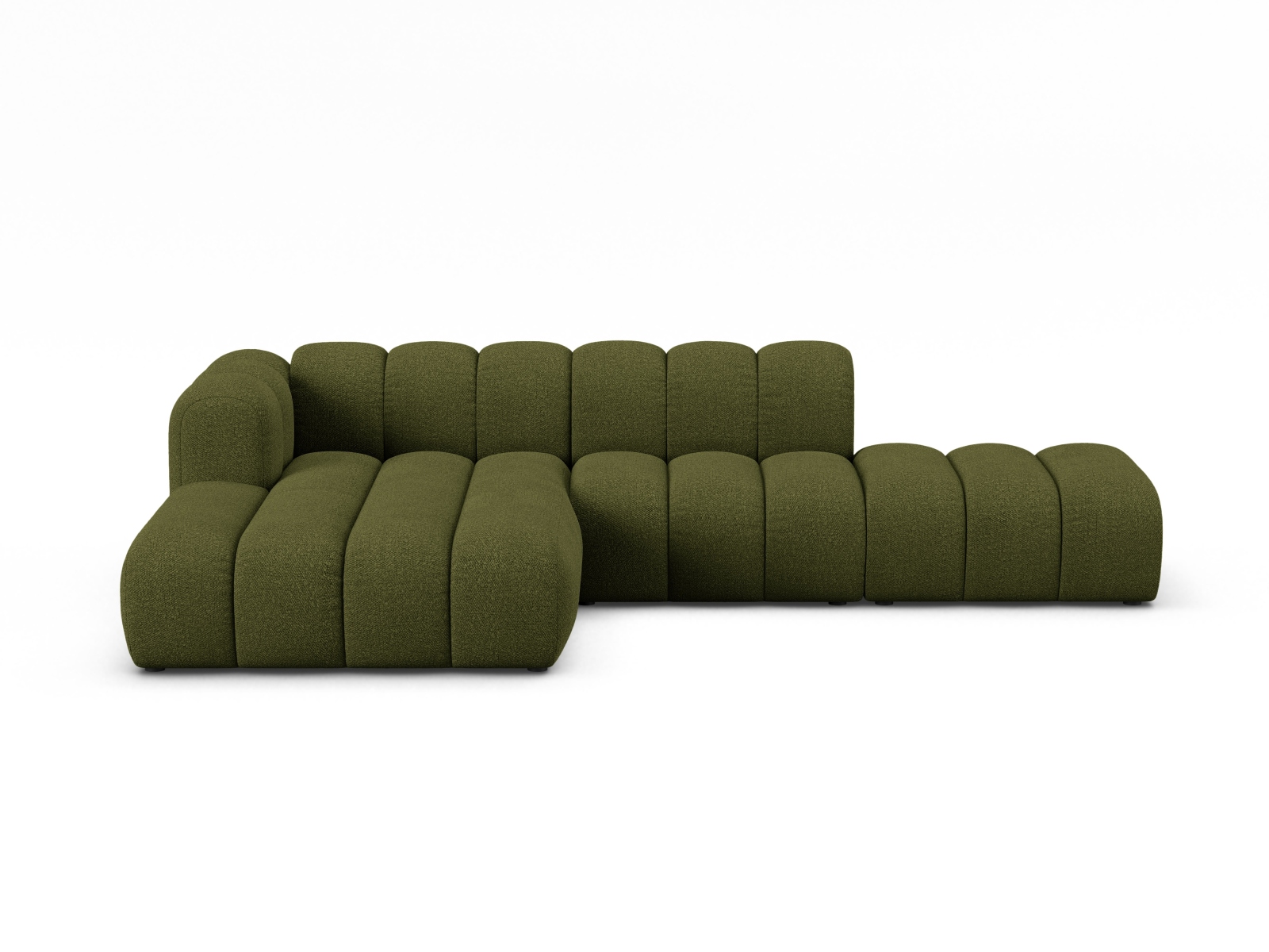 Modular Left Open Corner Sofa, "Lupine", 5 Seats, 299x177x70