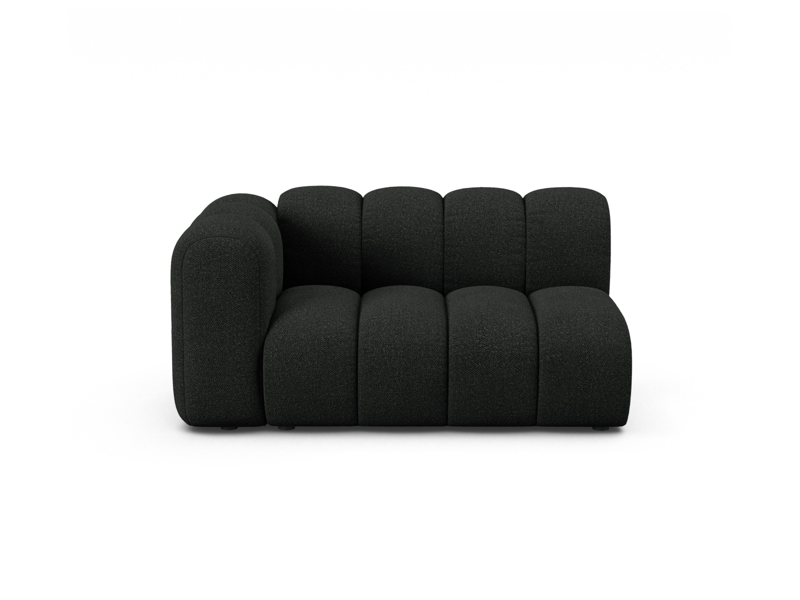 Boucle Left Modular Sofa, "Lupine", 2 Seats, 145x95x70