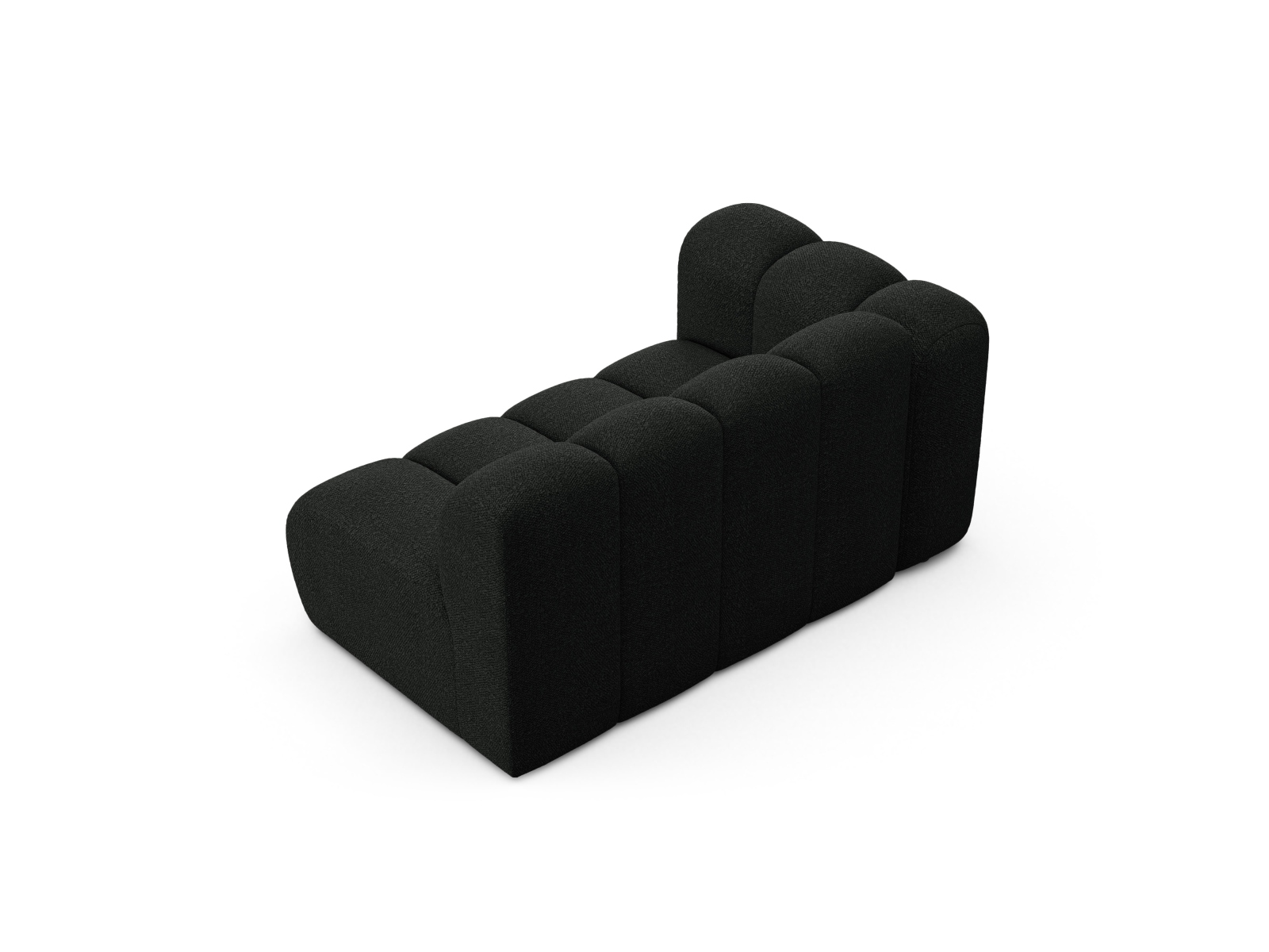 Boucle Left Modular Sofa, "Lupine", 2 Seats, 145x95x70