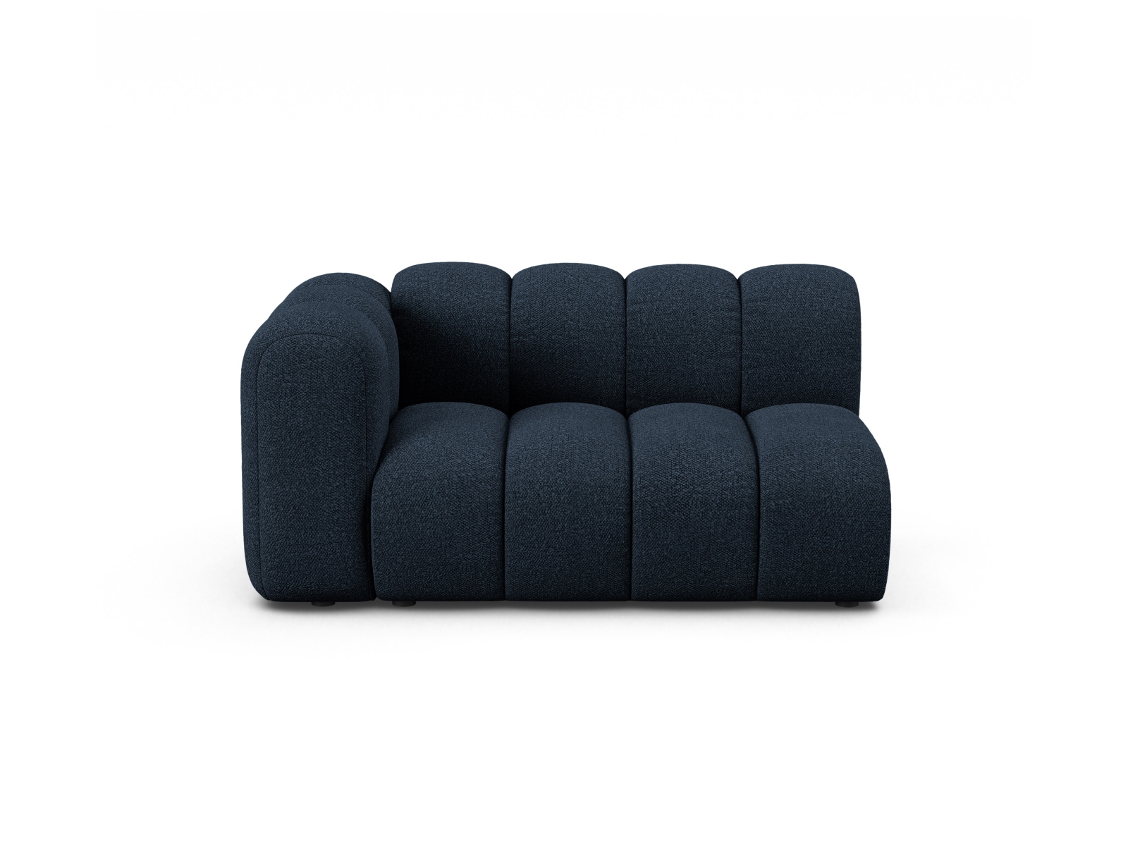 Boucle Left Modular Sofa, "Lupine", 2 Seats, 145x95x70