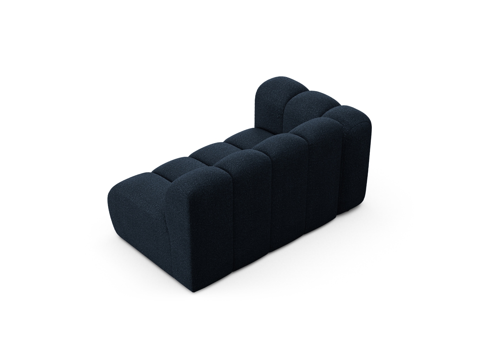 Boucle Left Modular Sofa, "Lupine", 2 Seats, 145x95x70