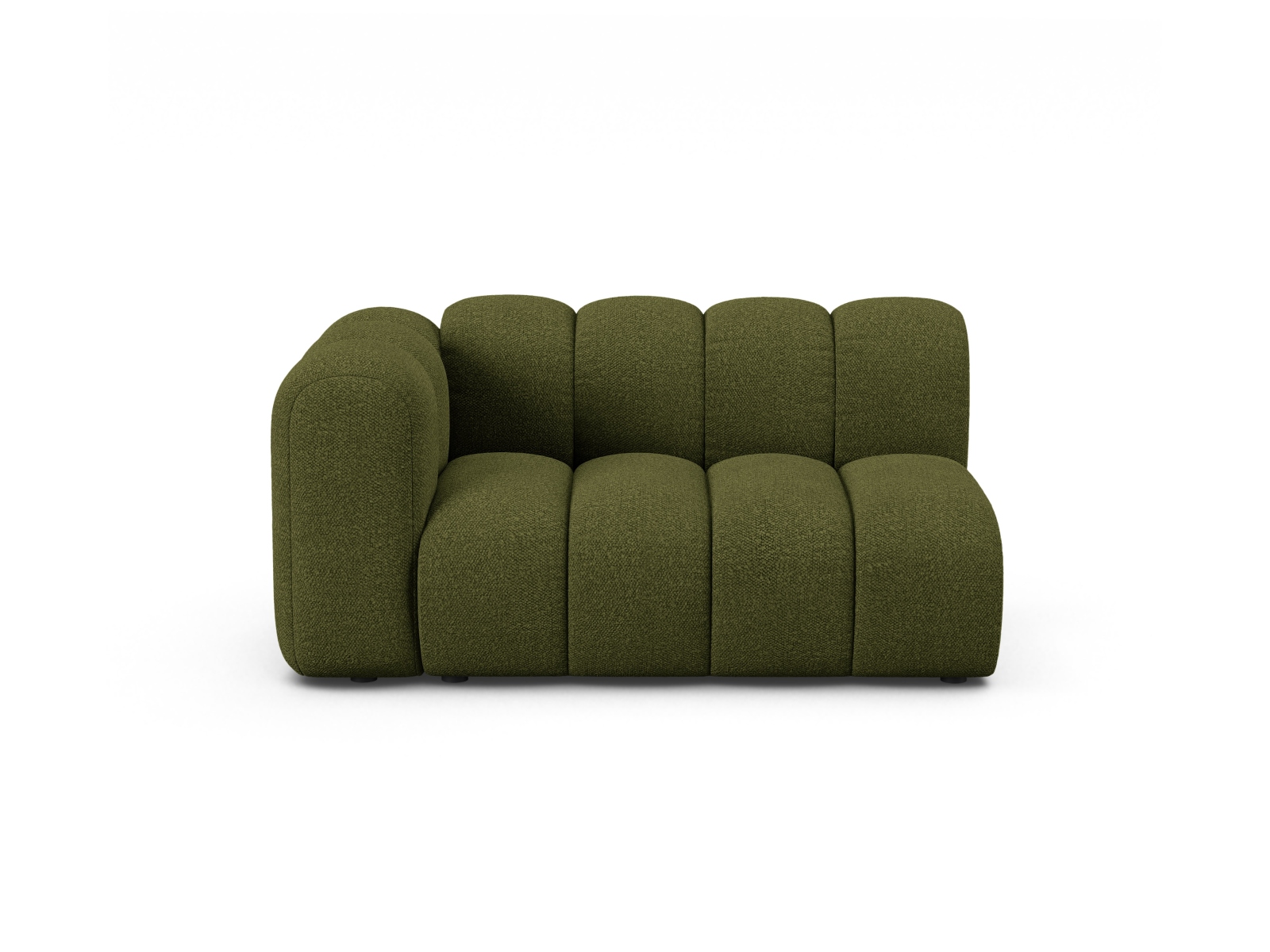 Boucle Left Modular Sofa, "Lupine", 2 Seats, 145x95x70