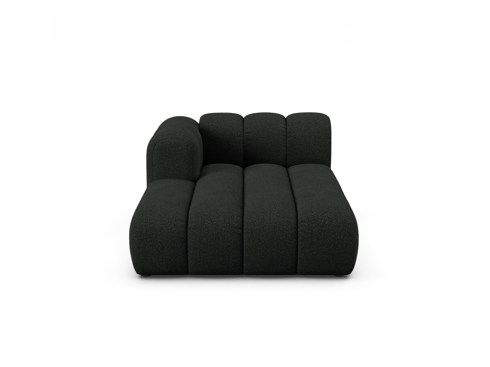 Boucle Chaise Longue Left, "Lupine", 2 Seats, 117x177x70