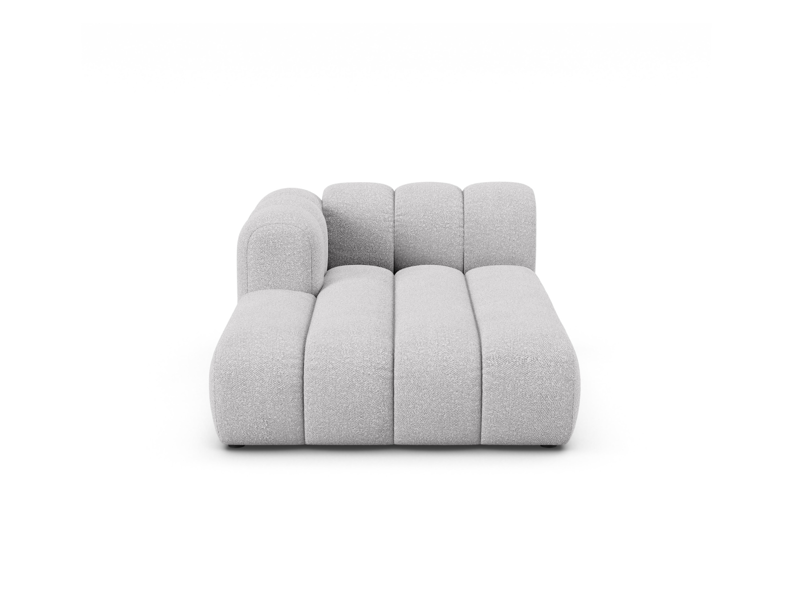 Boucle Chaise Longue Left, "Lupine", 2 Seats, 117x177x70