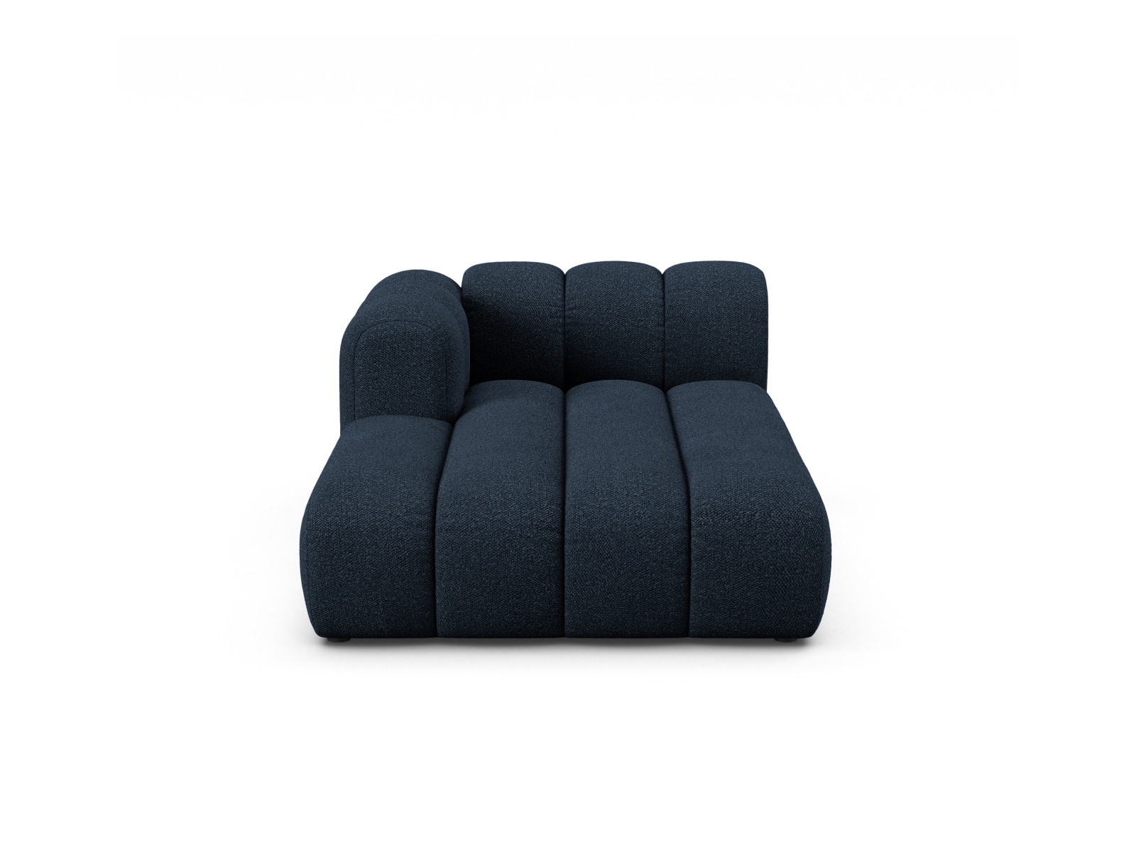 Boucle Chaise Longue Left, "Lupine", 2 Seats, 117x177x70