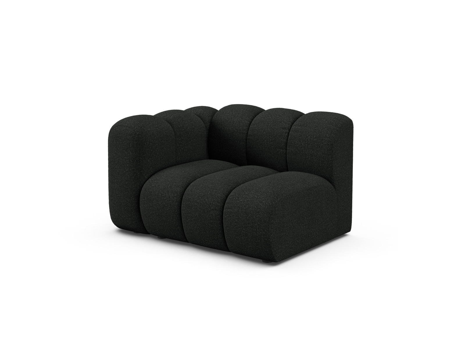Boucle Modul Left, "Lupine", 1 Seat, 115x95x70