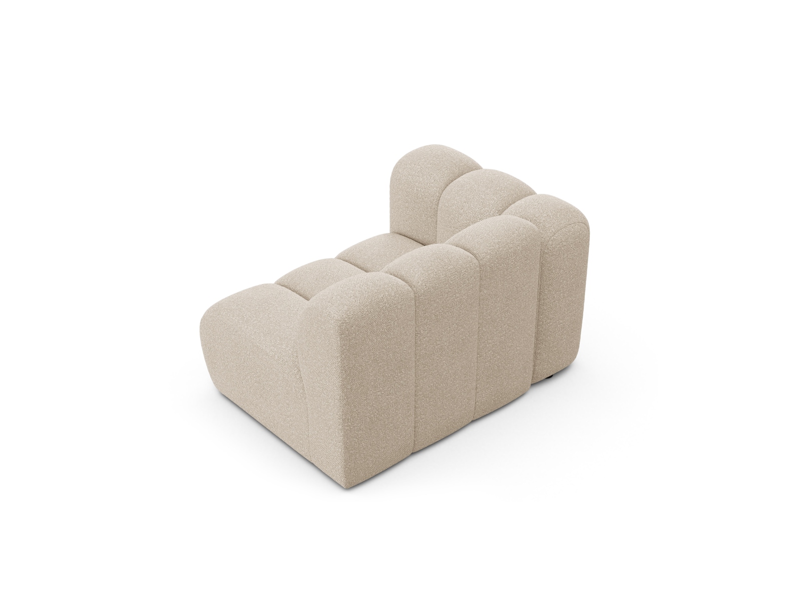 Boucle Modul Left, "Lupine", 1 Seat, 115x95x70