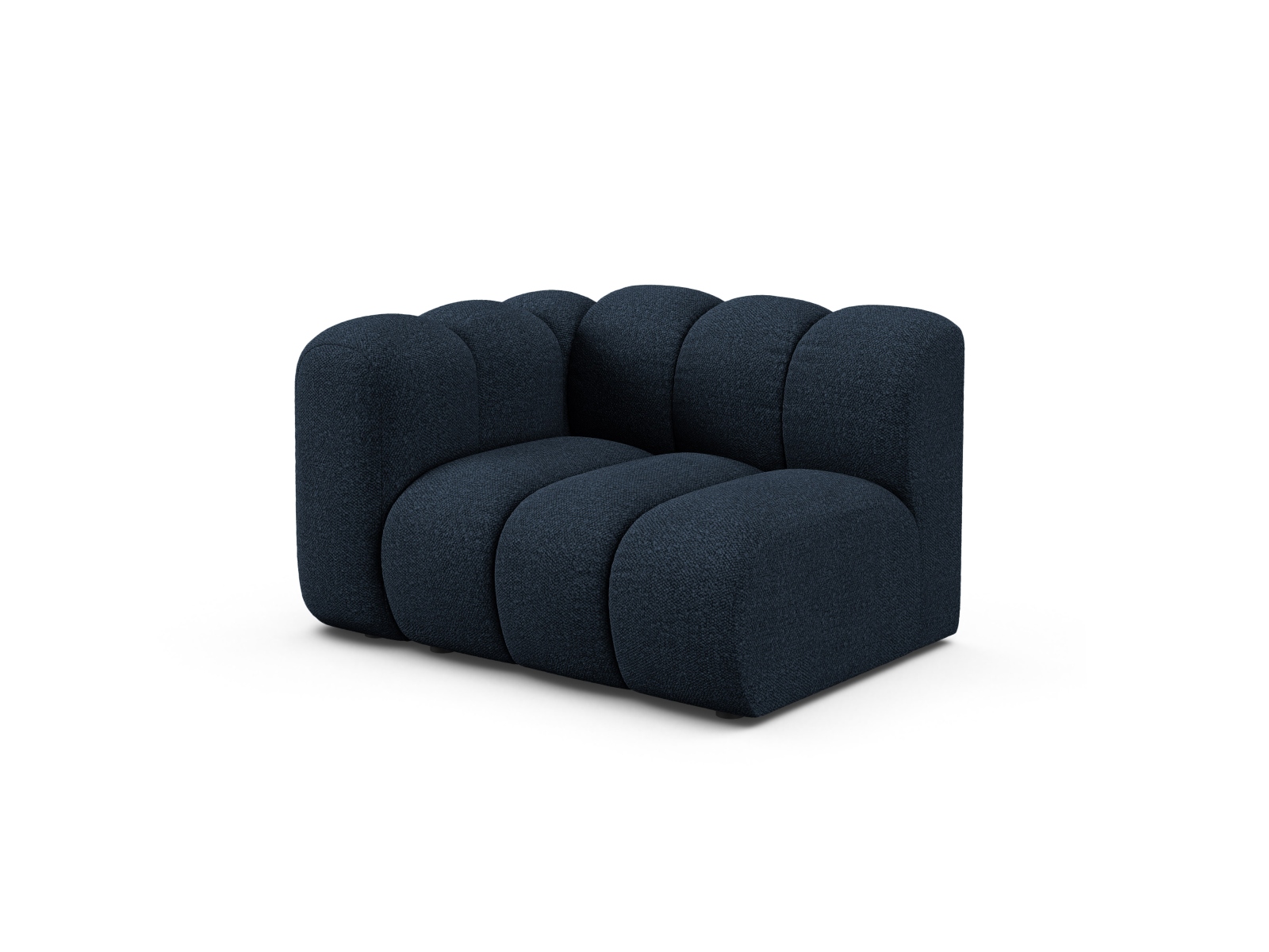 Boucle Modul Left, "Lupine", 1 Seat, 115x95x70