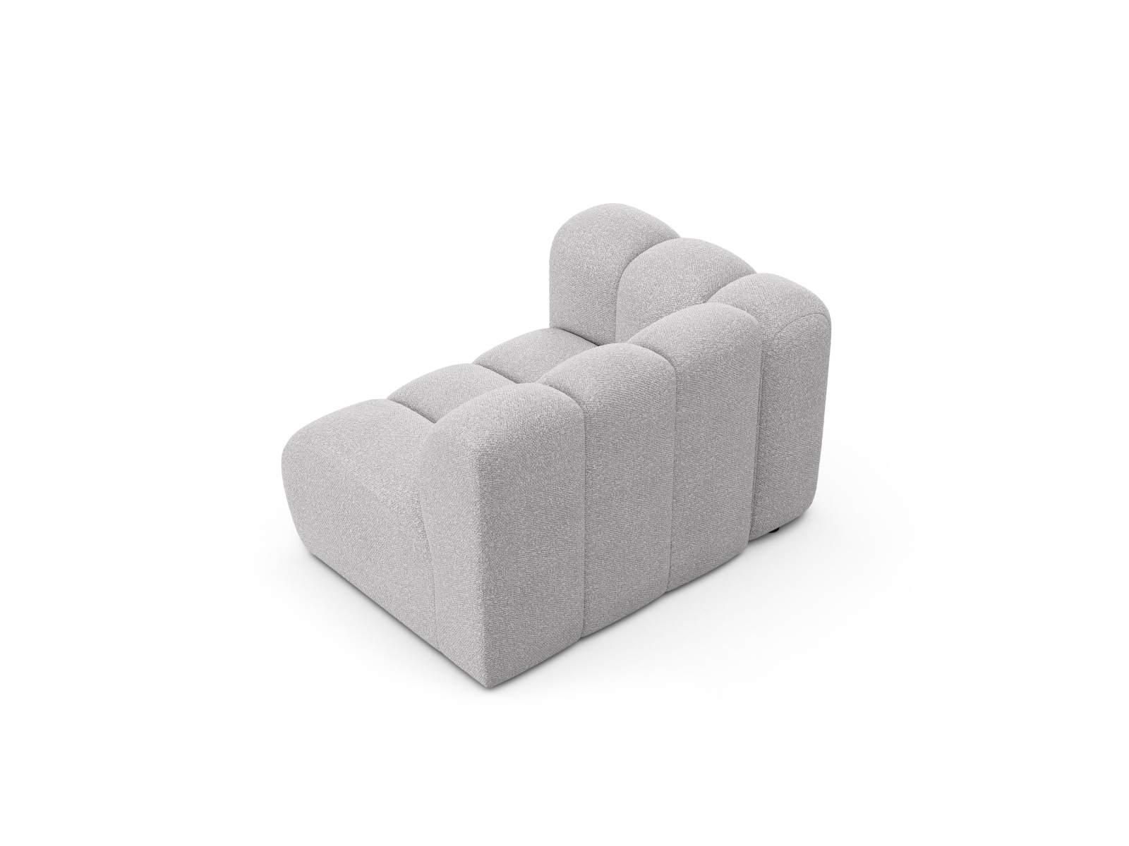 Boucle Modul Left, "Lupine", 1 Seat, 115x95x70