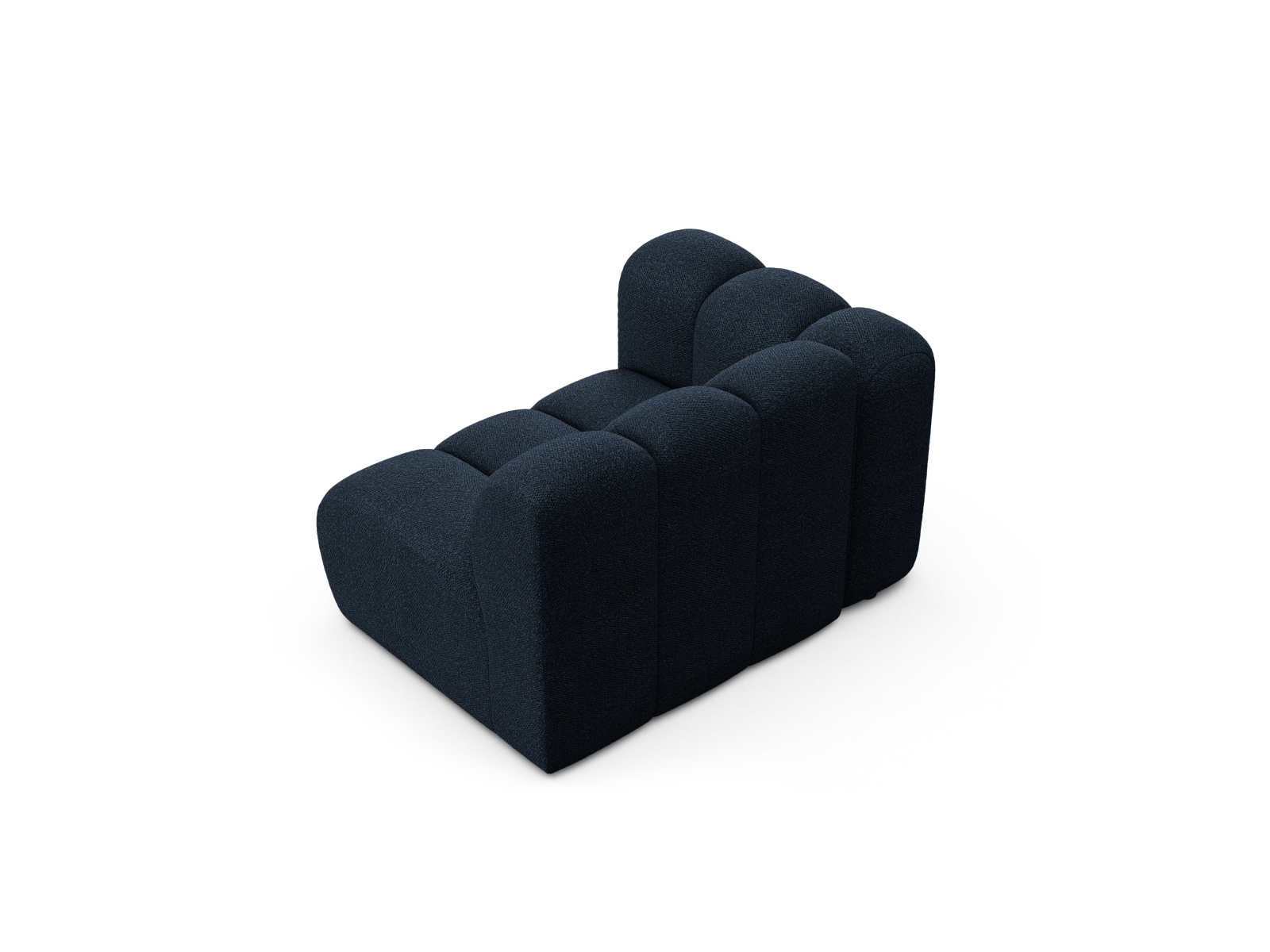 Boucle Modul Left, "Lupine", 1 Seat, 115x95x70