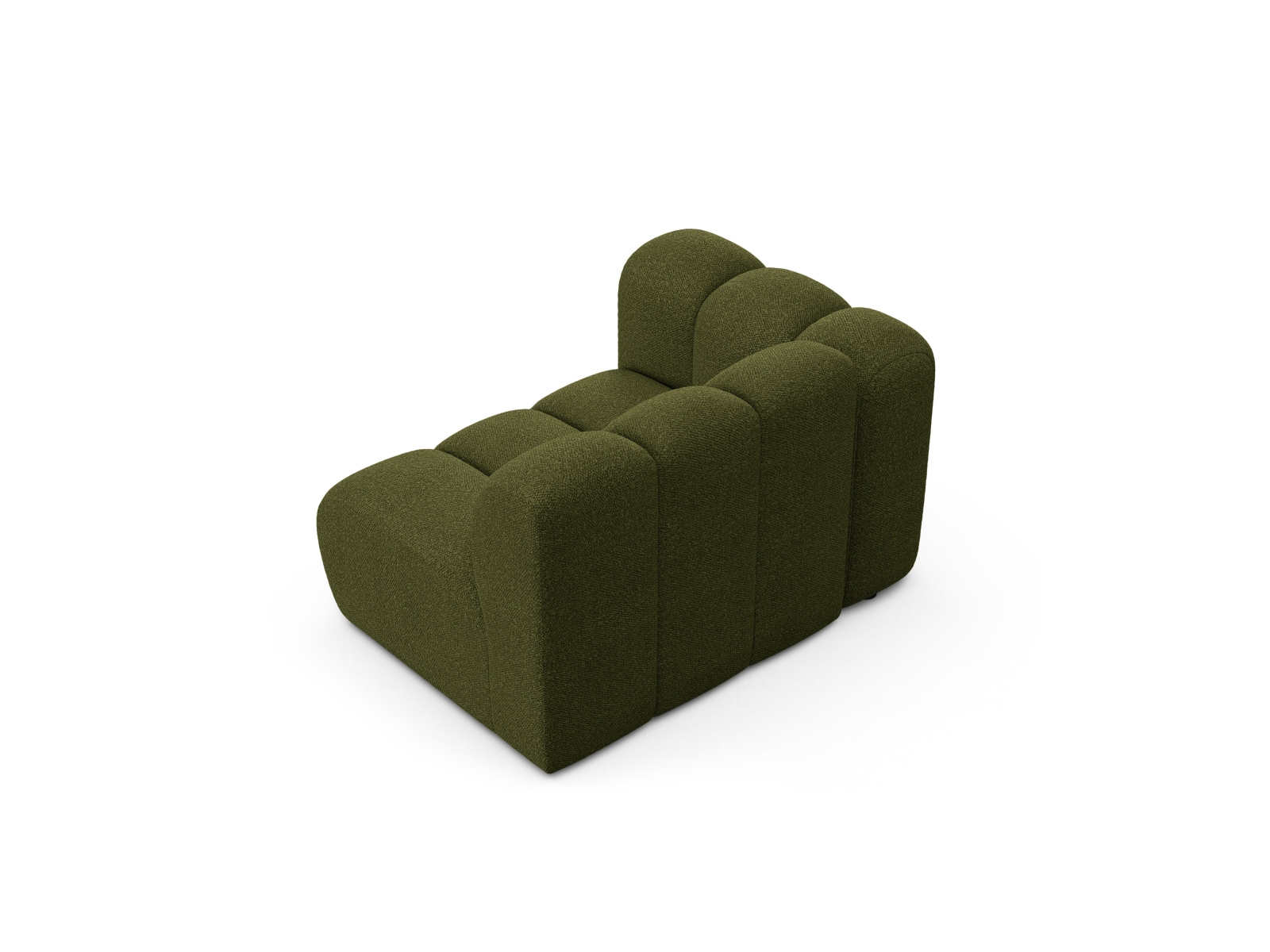 Boucle Modul Left, "Lupine", 1 Seat, 115x95x70
