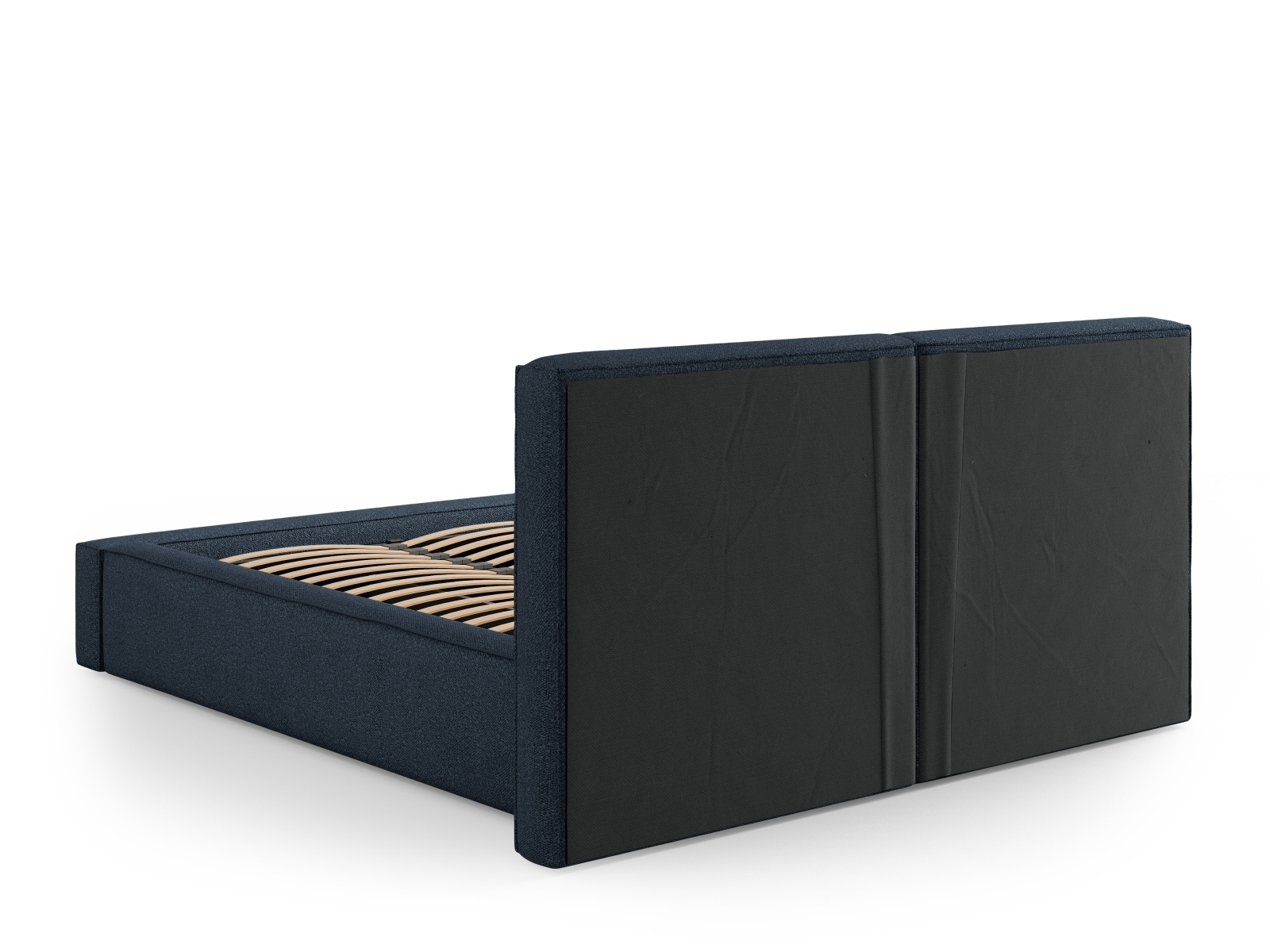 Boucle Storage Bed With Double Headboard, "Jodie", 234x228x108
