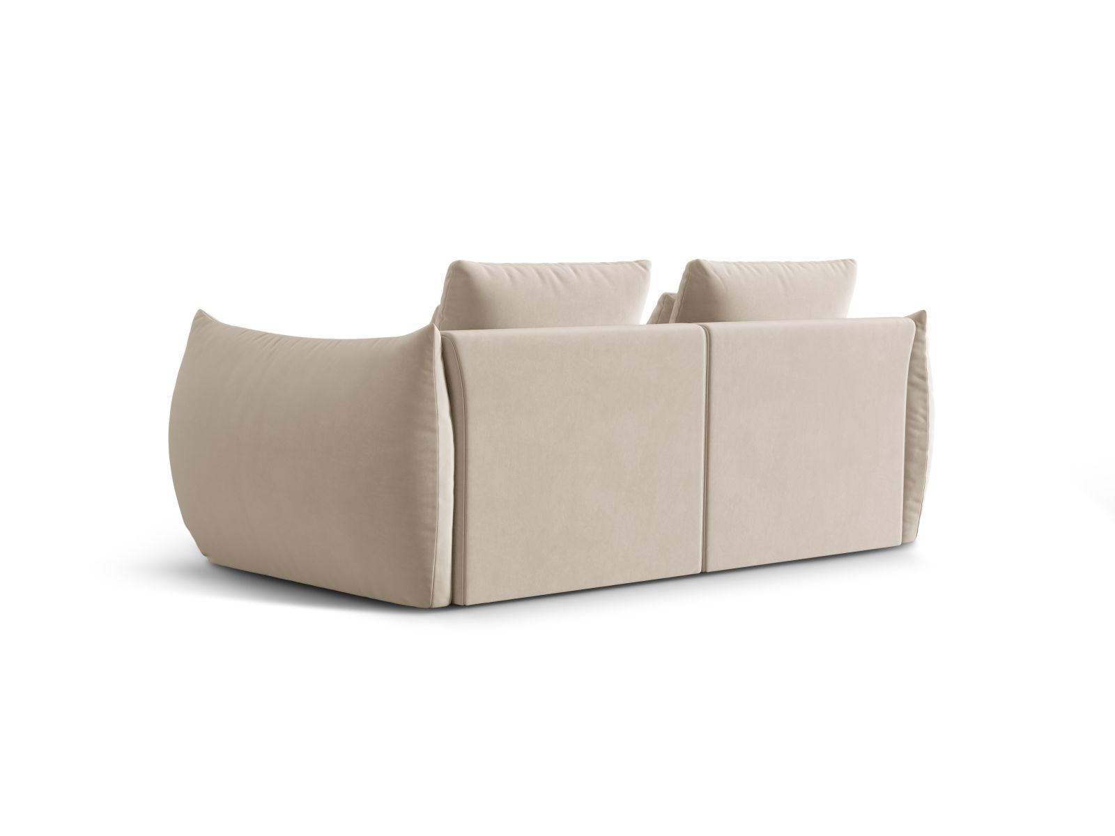 Velvet Modular Sofa, "Bloom", 3 Seats, 232x107x97