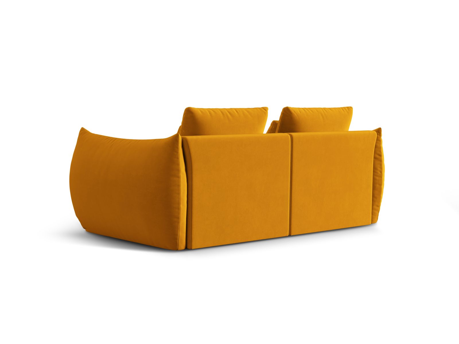 Velvet Modular Sofa, "Bloom", 3 Seats, 232x107x97
