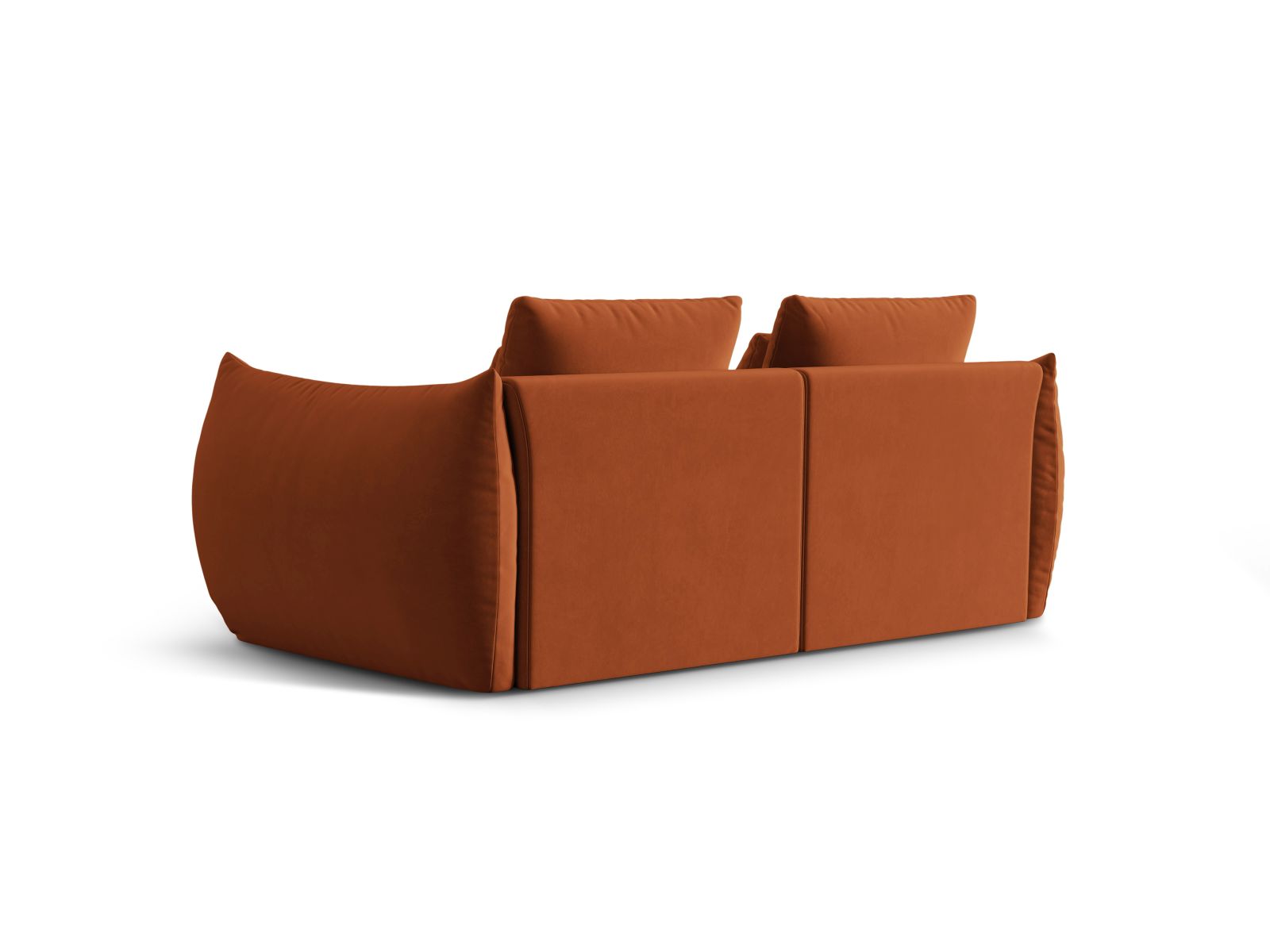Velvet Modular Sofa, "Bloom", 3 Seats, 232x107x97