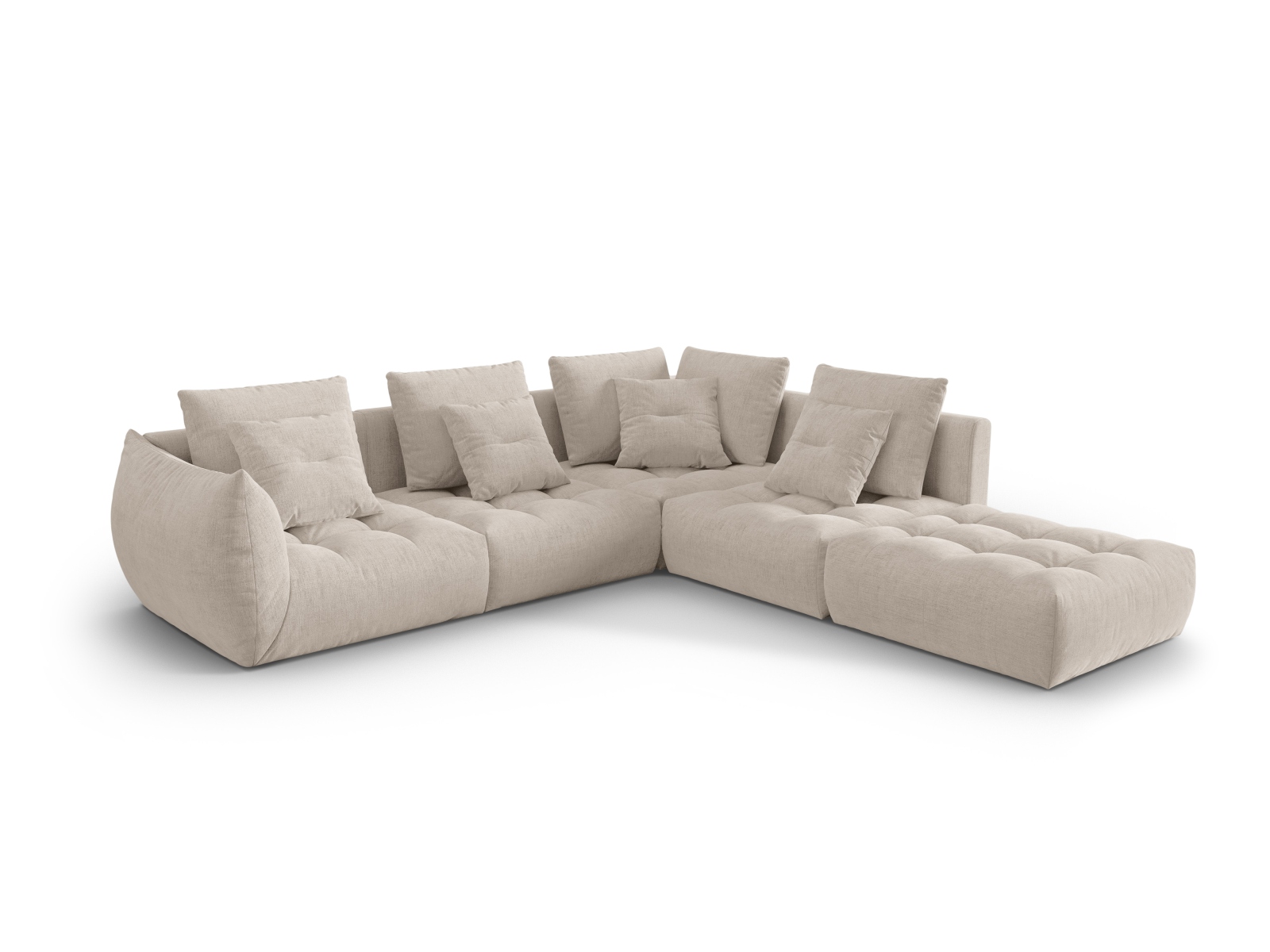 Modular Right Corner Sofa, "Bloom", 4 Seats, 316x307x97