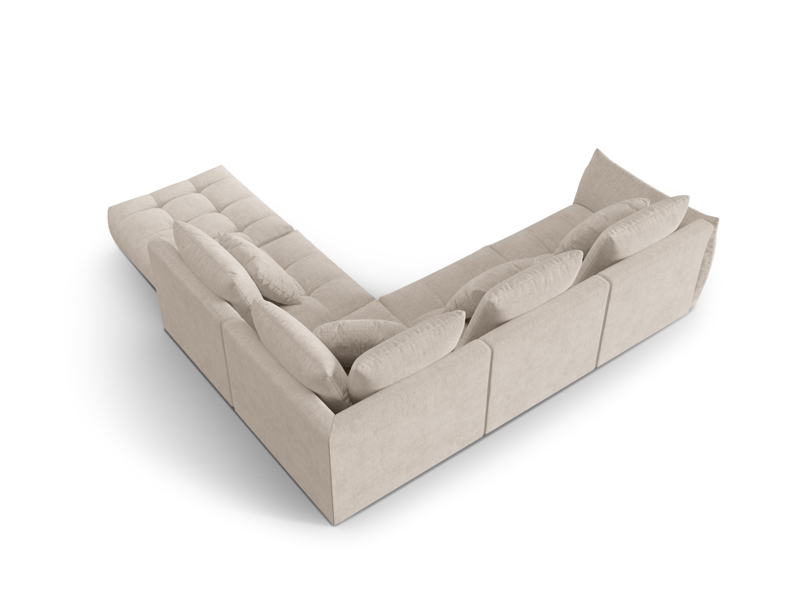 Modular Right Corner Sofa, "Bloom", 4 Seats, 316x307x97