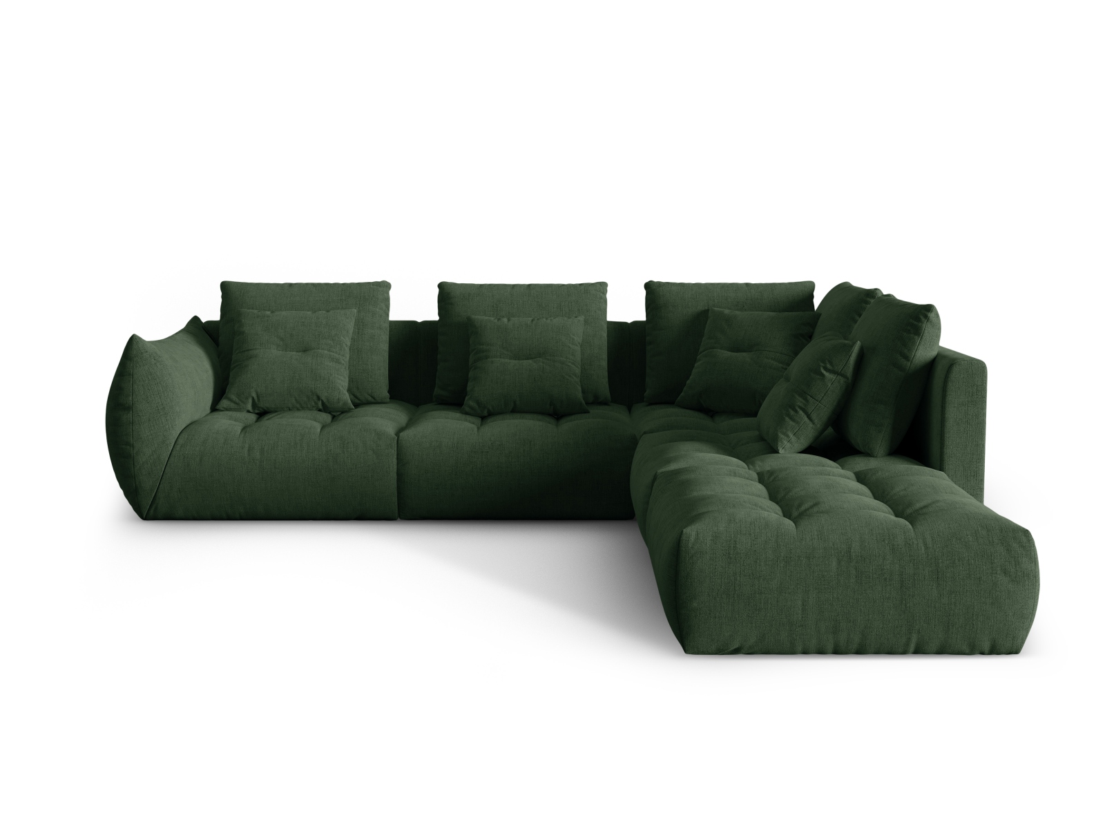 Modular Right Corner Sofa, "Bloom", 4 Seats, 316x307x97