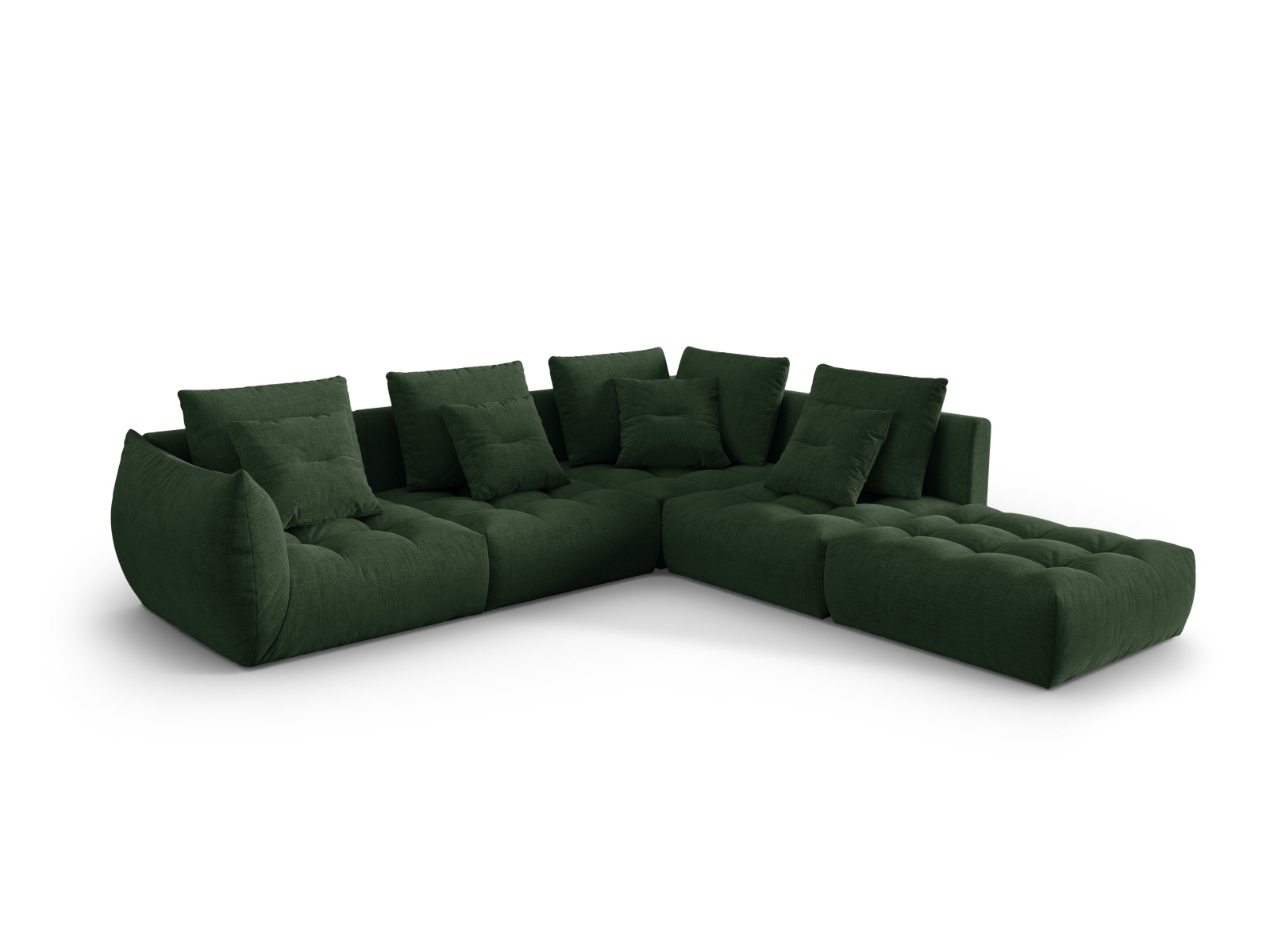 Modular Right Corner Sofa, "Bloom", 4 Seats, 316x307x97