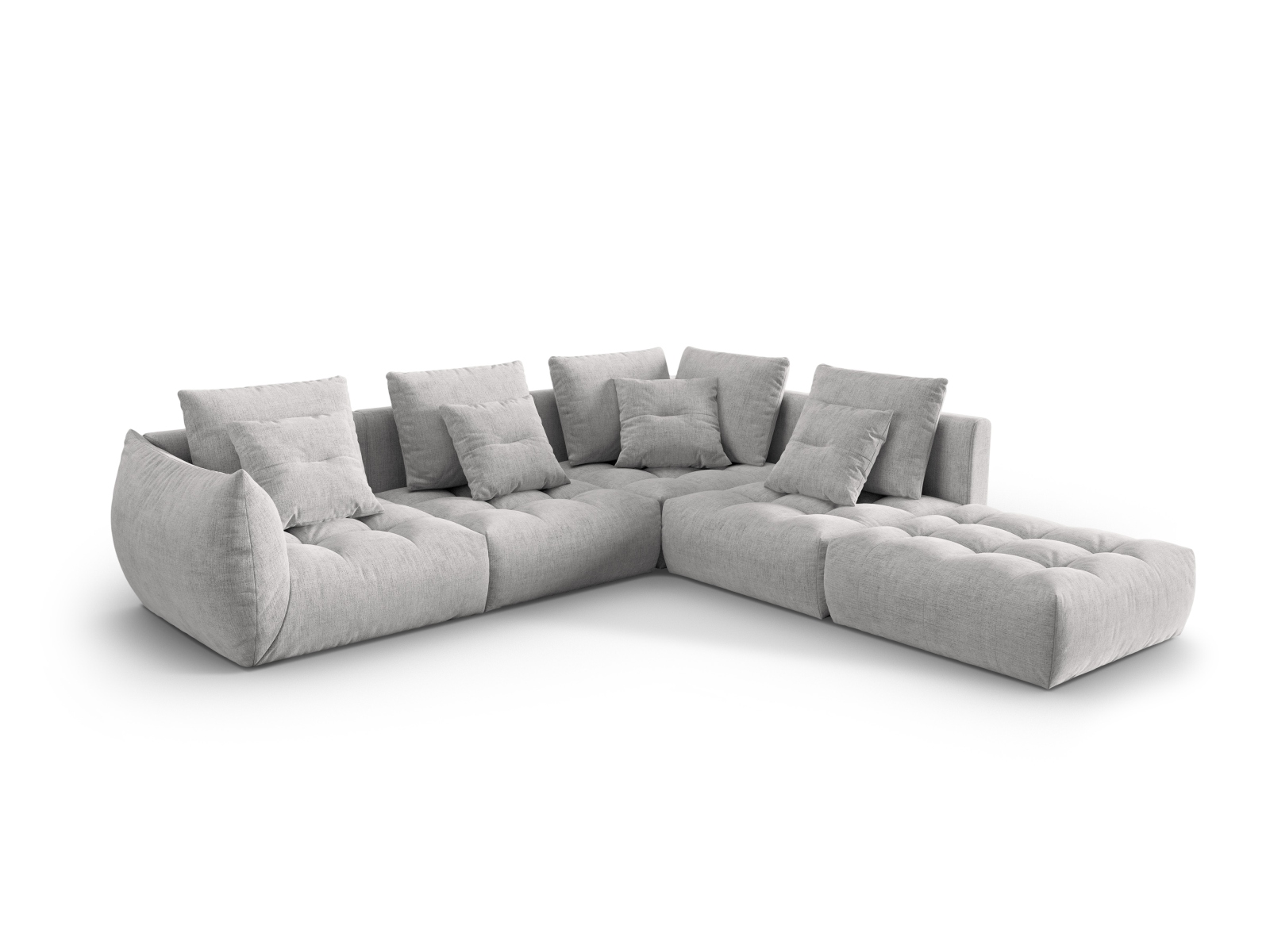 Modular Right Corner Sofa, "Bloom", 4 Seats, 316x307x97