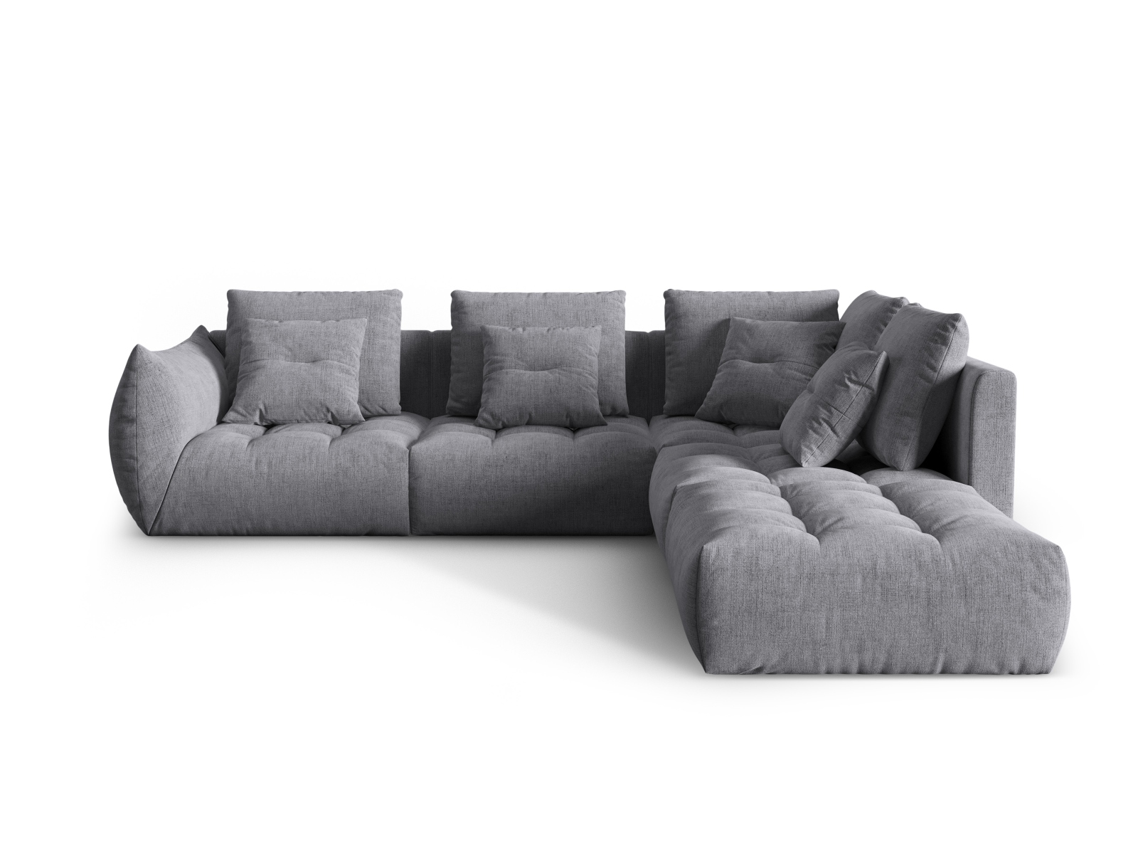 Modular Right Corner Sofa, "Bloom", 4 Seats, 316x307x97