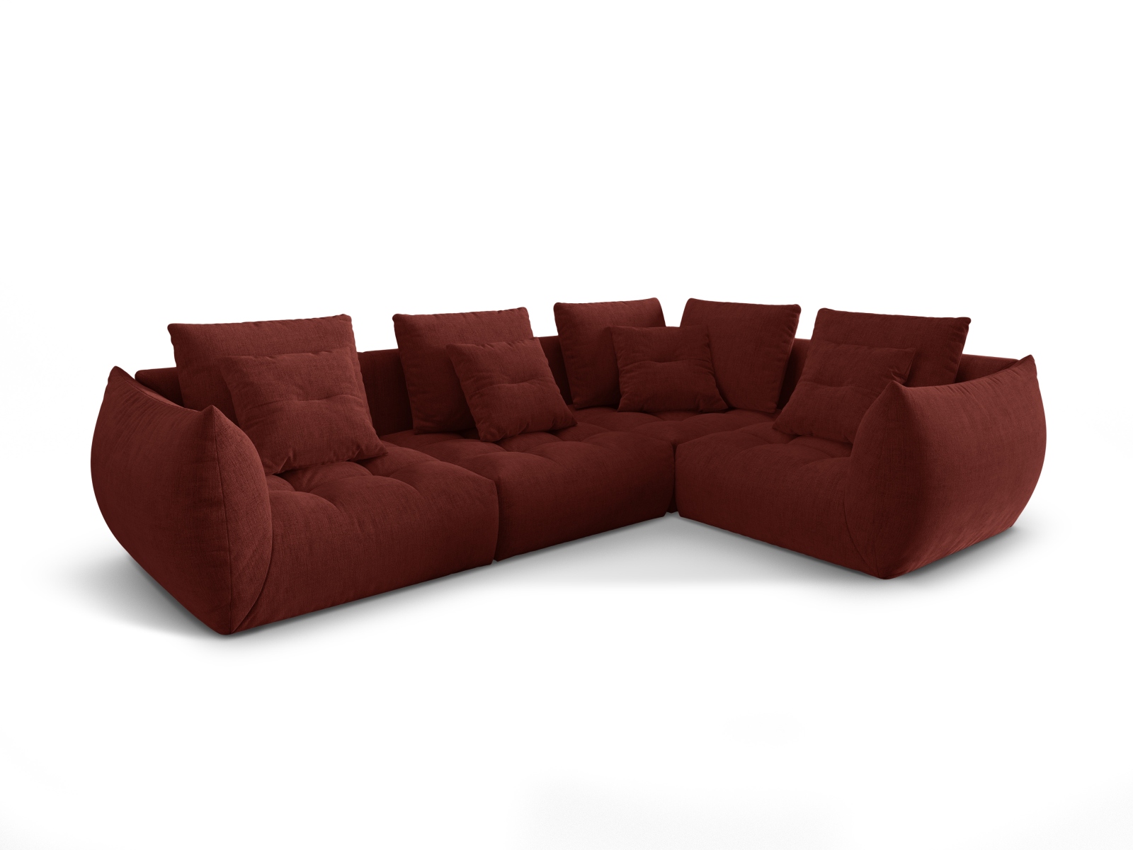 Modular Right Corner Sofa, "Bloom", 3 Seats, 316x222x97