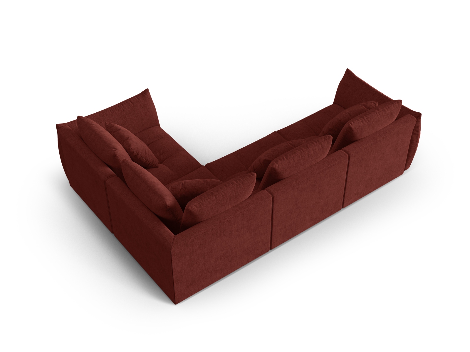 Modular Right Corner Sofa, "Bloom", 3 Seats, 316x222x97