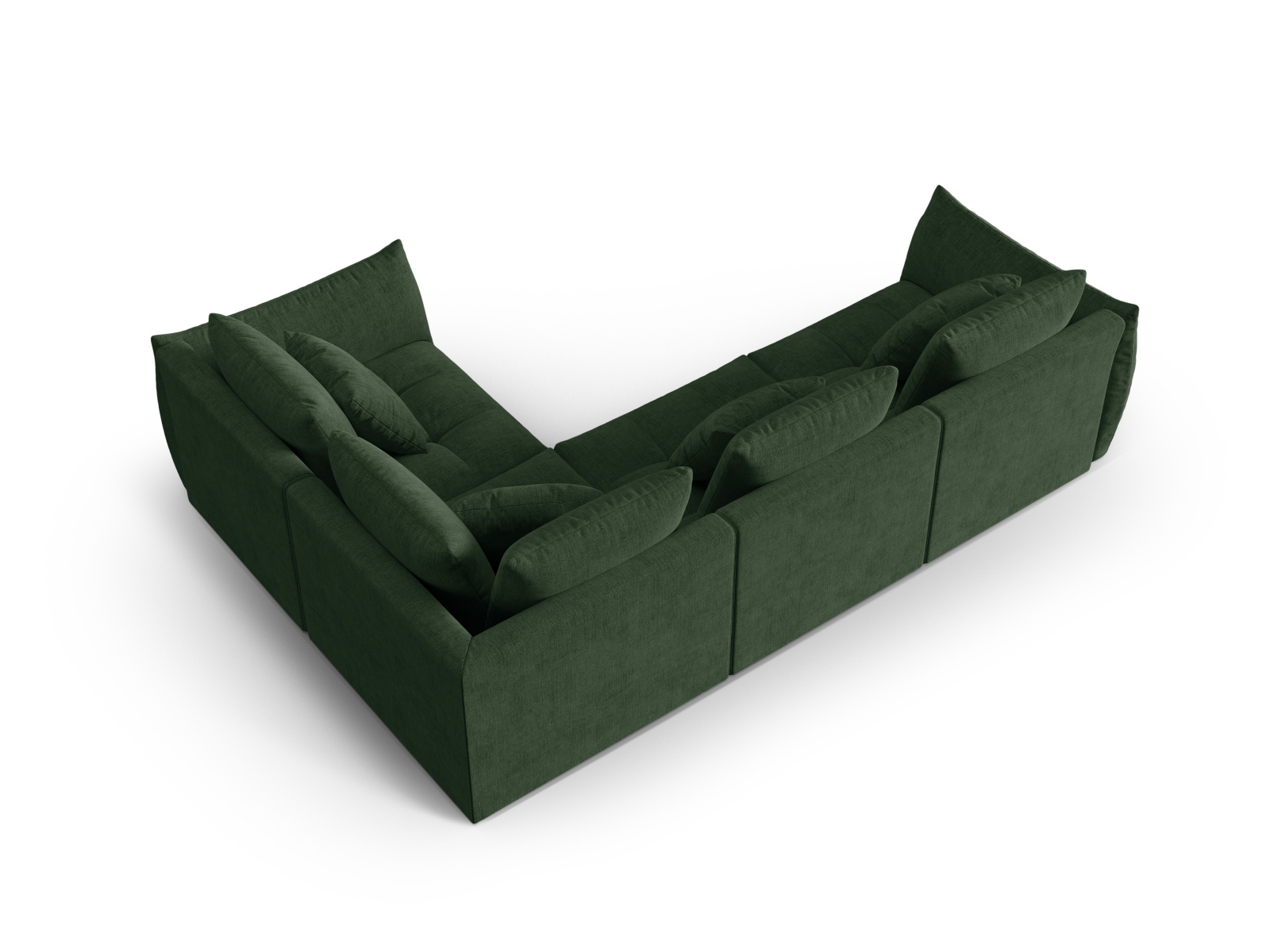 Modular Right Corner Sofa, "Bloom", 3 Seats, 316x222x97