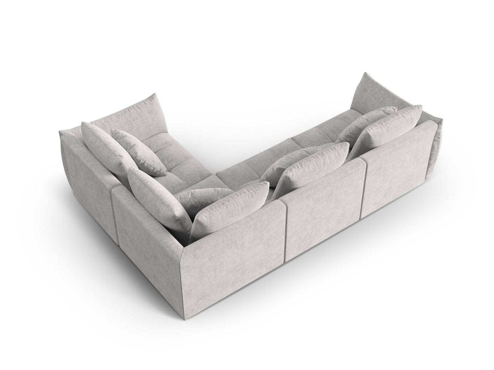 Modular Right Corner Sofa, "Bloom", 3 Seats, 316x222x97