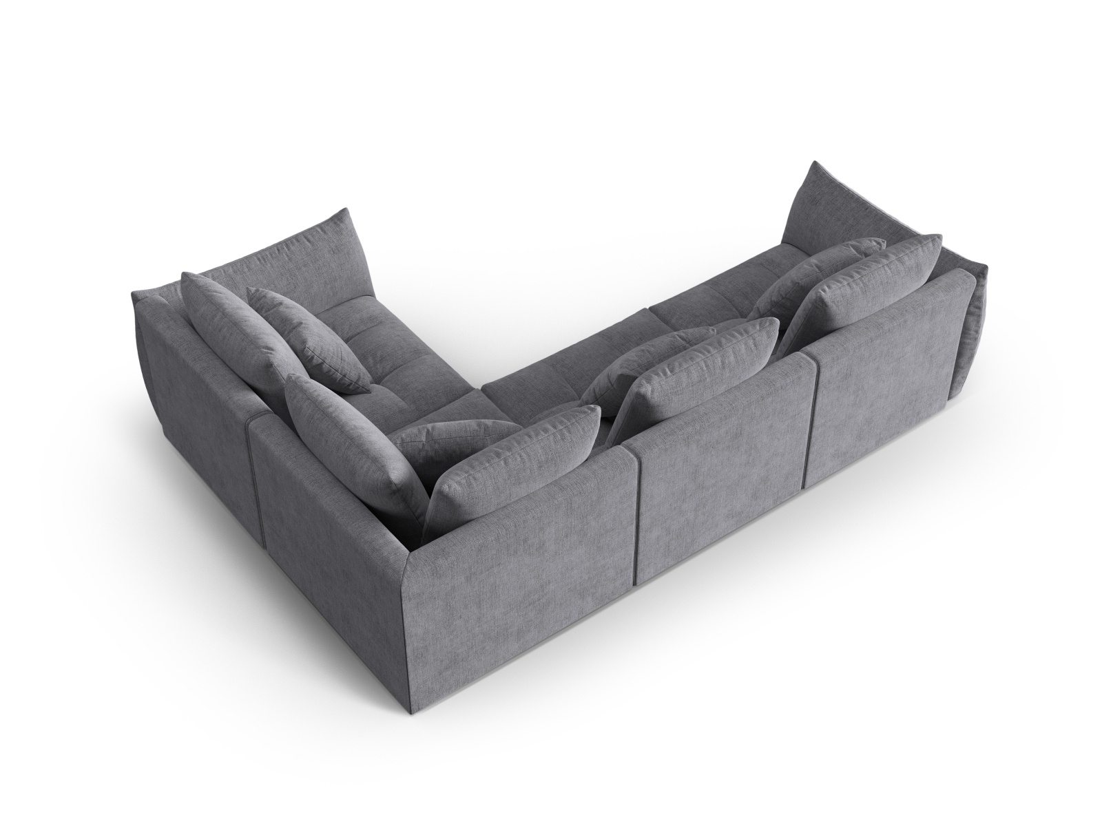 Modular Right Corner Sofa, "Bloom", 3 Seats, 316x222x97