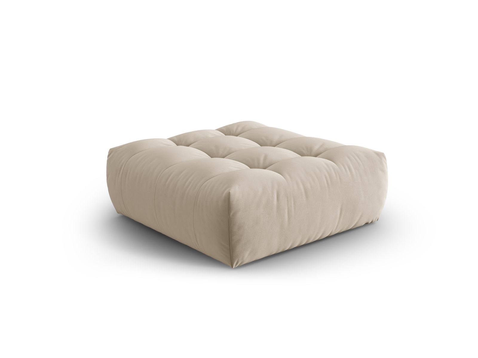 Velvet Pouf, "Bloom", 1 Seat, 107x99x42