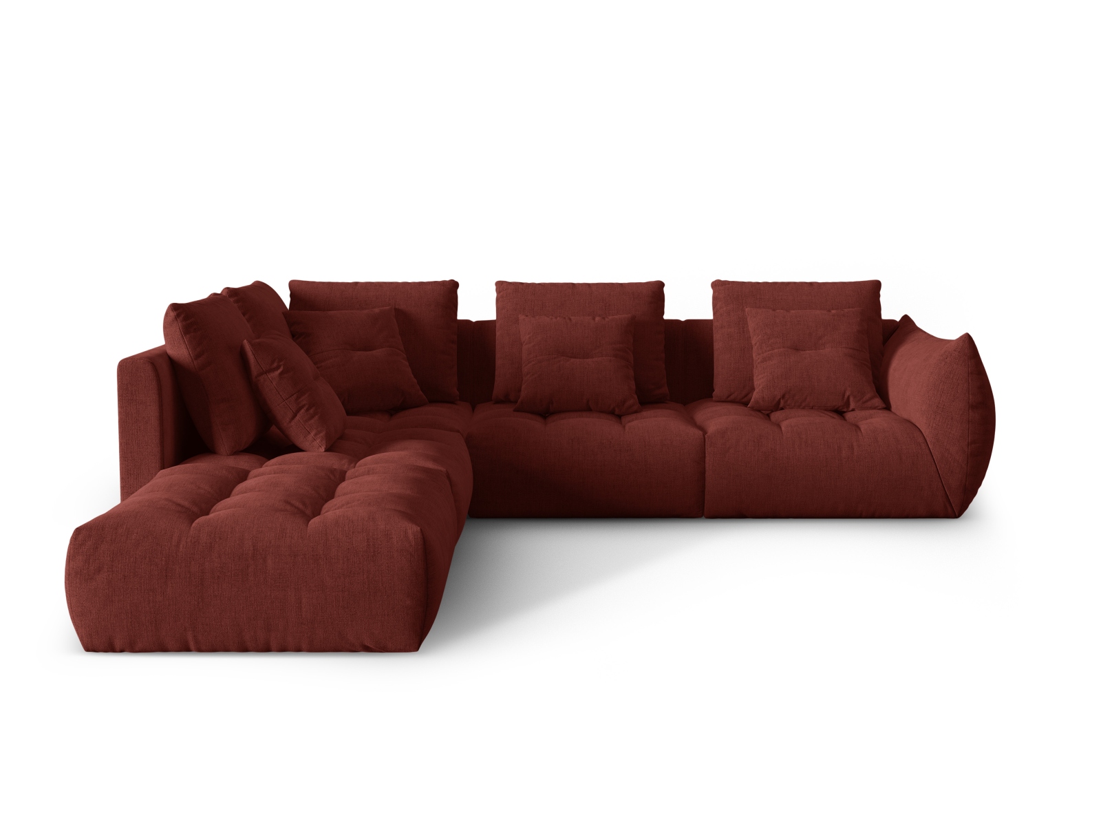 Modular Left Corner Sofa, "Bloom", 4 Seats, 316x307x97
