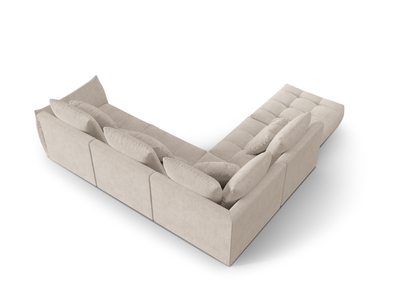 Modular Left Corner Sofa, "Bloom", 4 Seats, 316x307x97