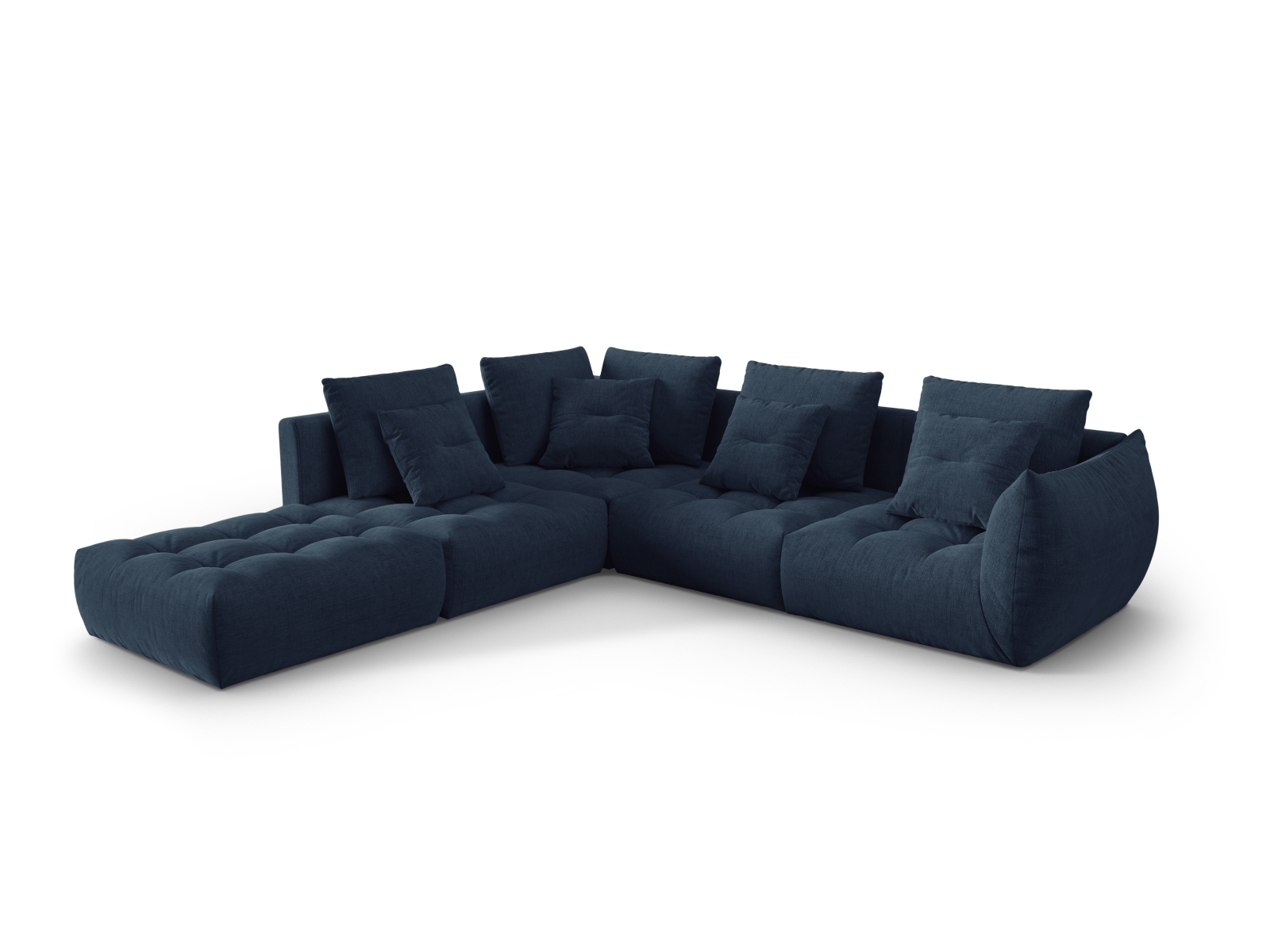 Modular Left Corner Sofa, "Bloom", 4 Seats, 316x307x97