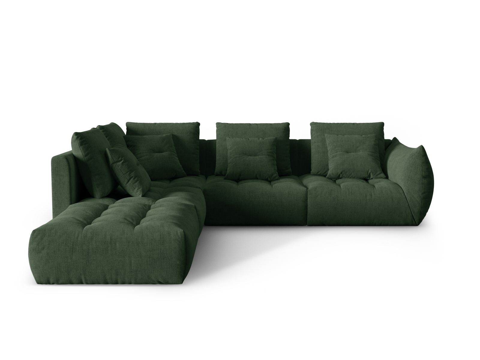 Modular Left Corner Sofa, "Bloom", 4 Seats, 316x307x97